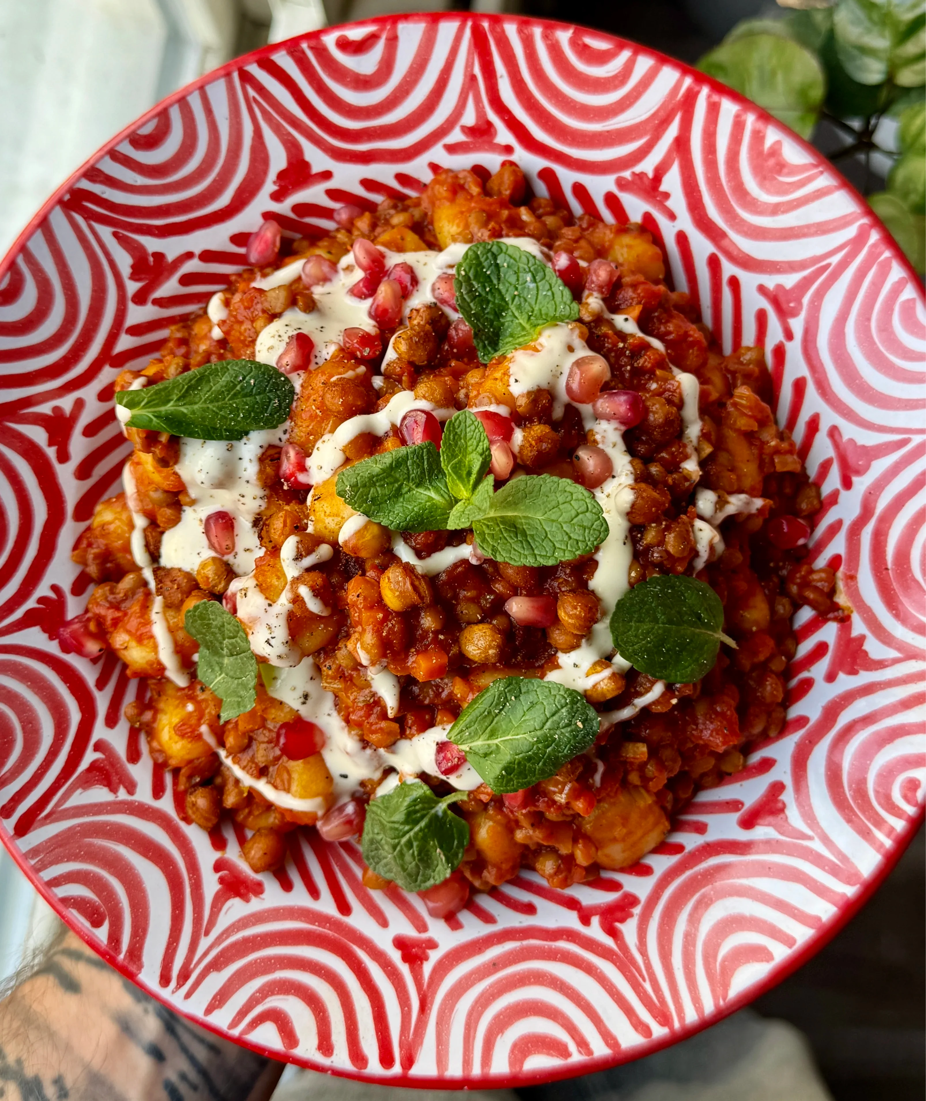 lentil-ragu-with-gnocchi-and-roasted-chickpeas