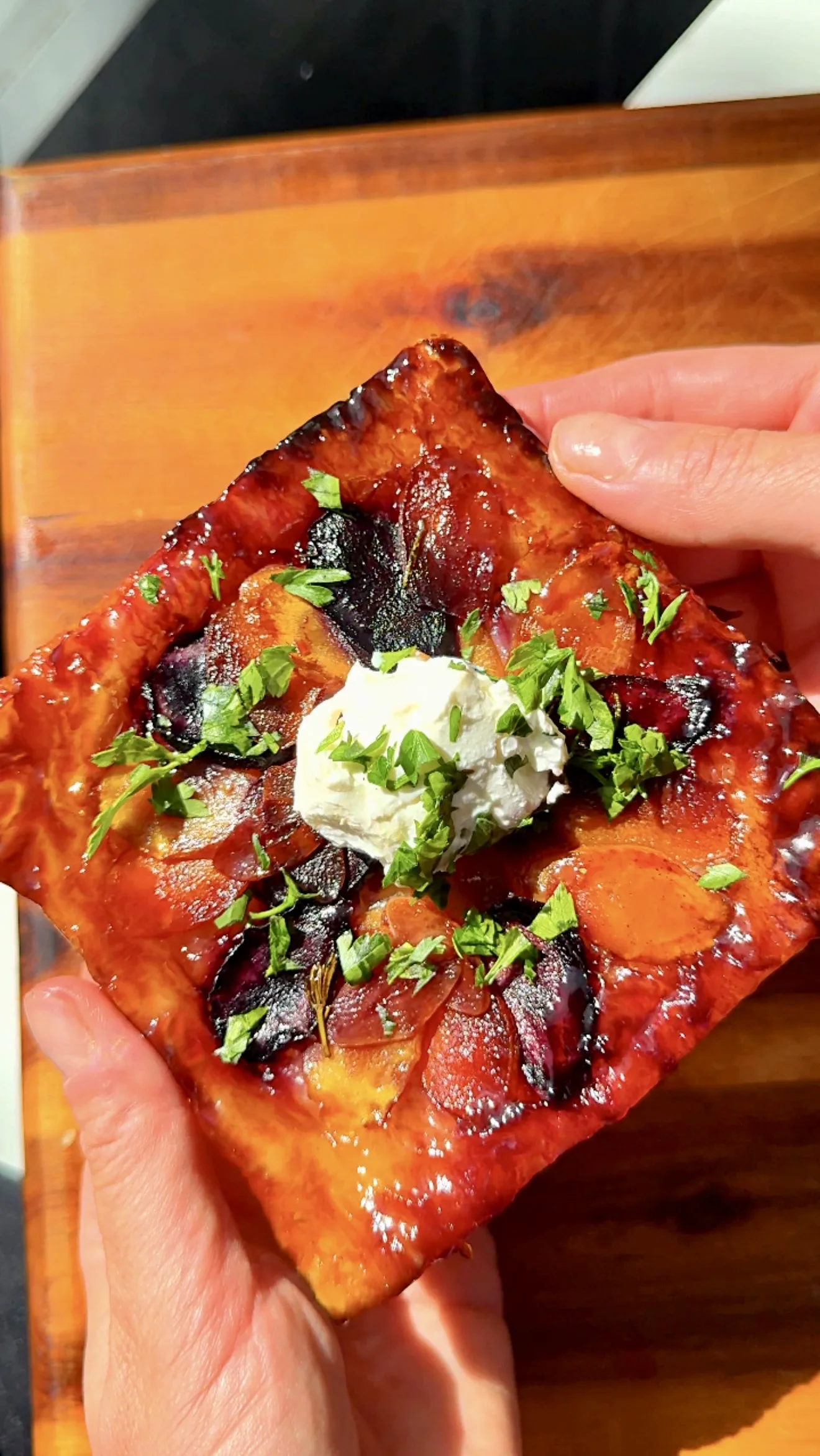 honey-balsamic-rainbow-carrot-upside-down-pie-2