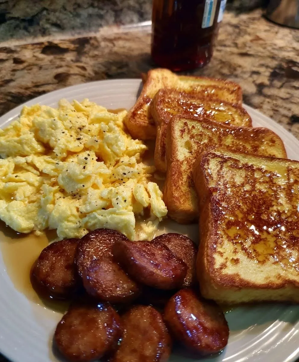 french-toast-scrambled-eggs-and-sausage