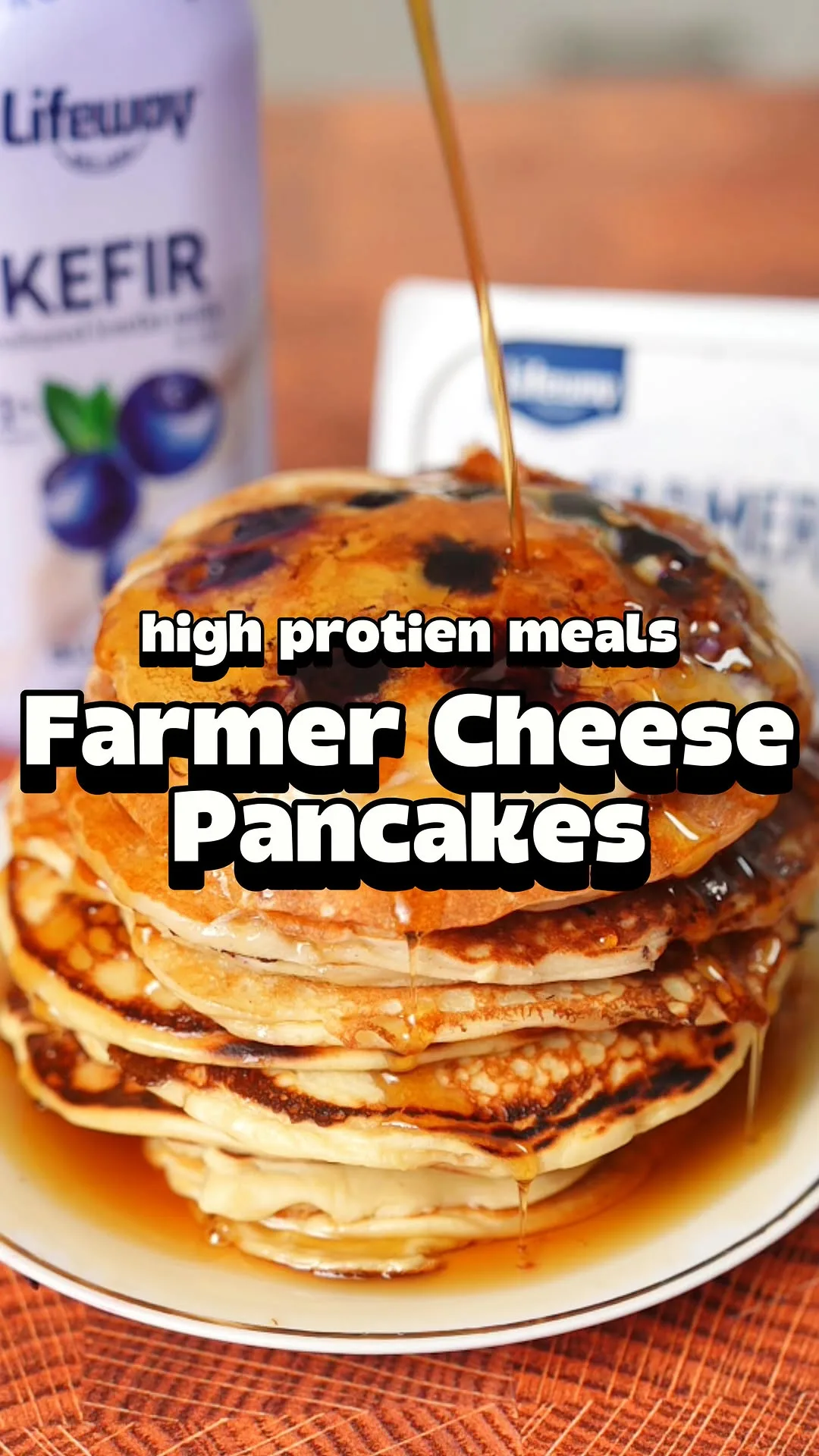 kefir-blueberry-protein-pancakes