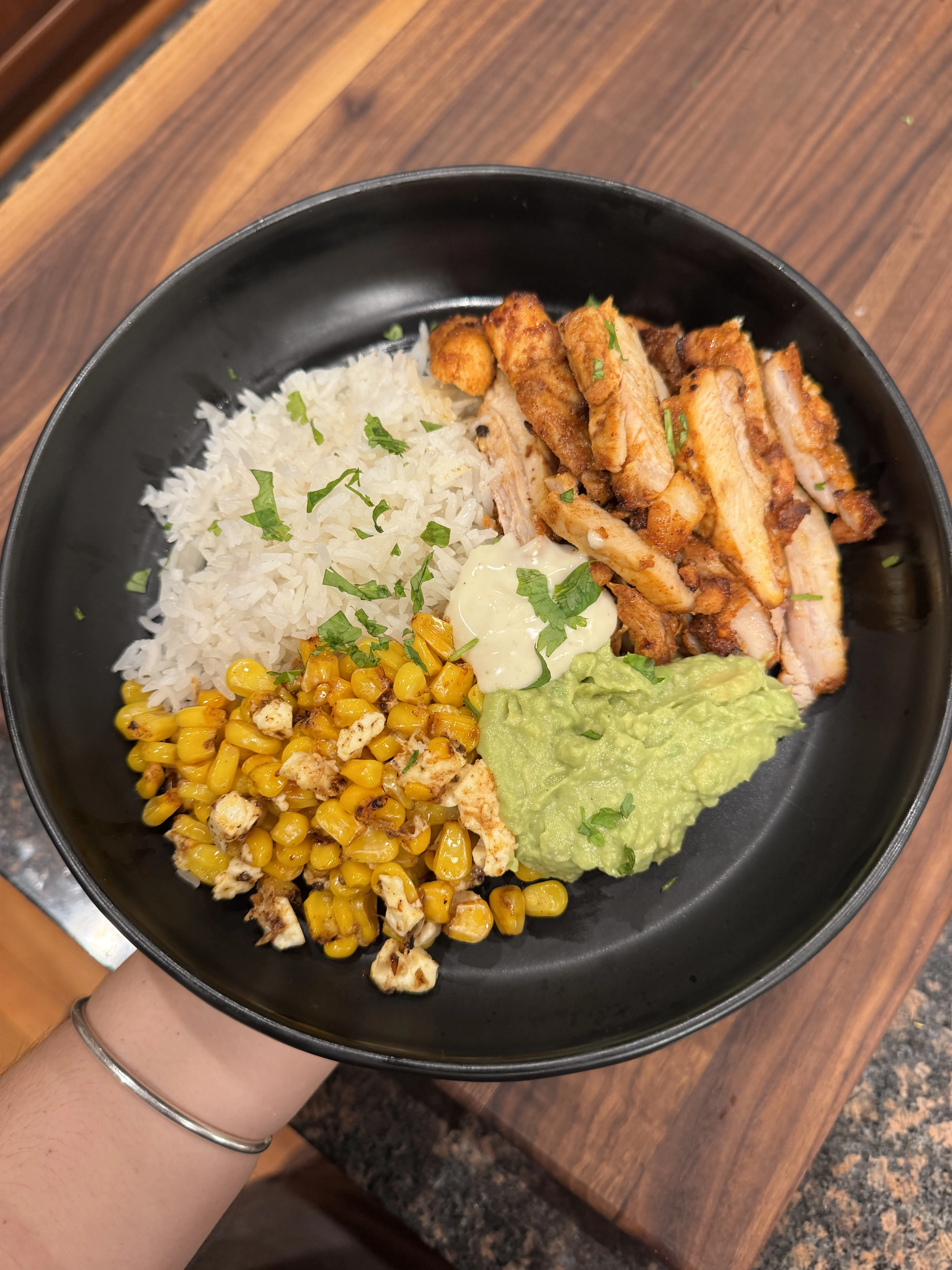 seared-chicken-bowl-with-rice-roasted-corn-and-avocado