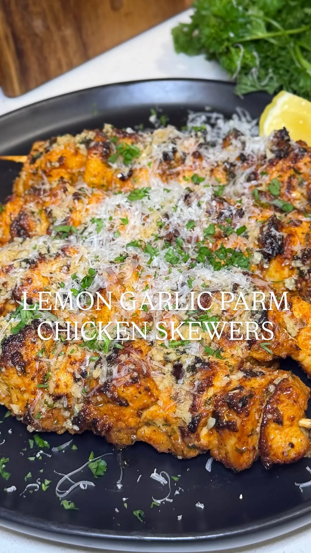 air-fryer-lemon-garlic-parm-chicken-skewers
