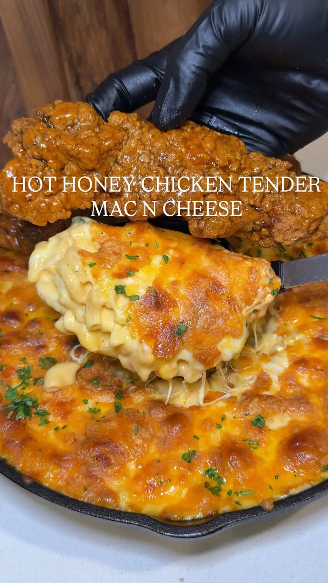 crispy-hot-honey-chicken-tender-mac-n-cheese