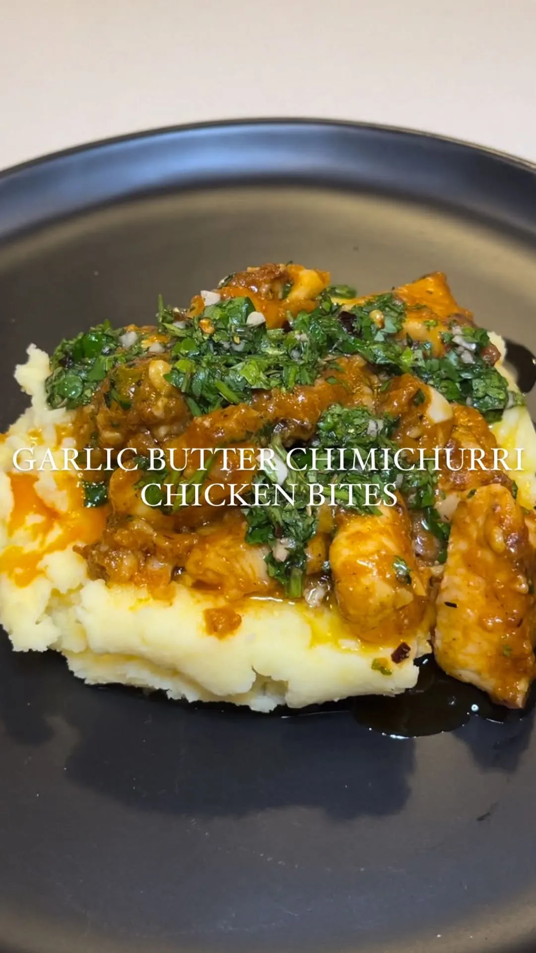 garlic-butter-chimichurri-chicken-bites-with-mash