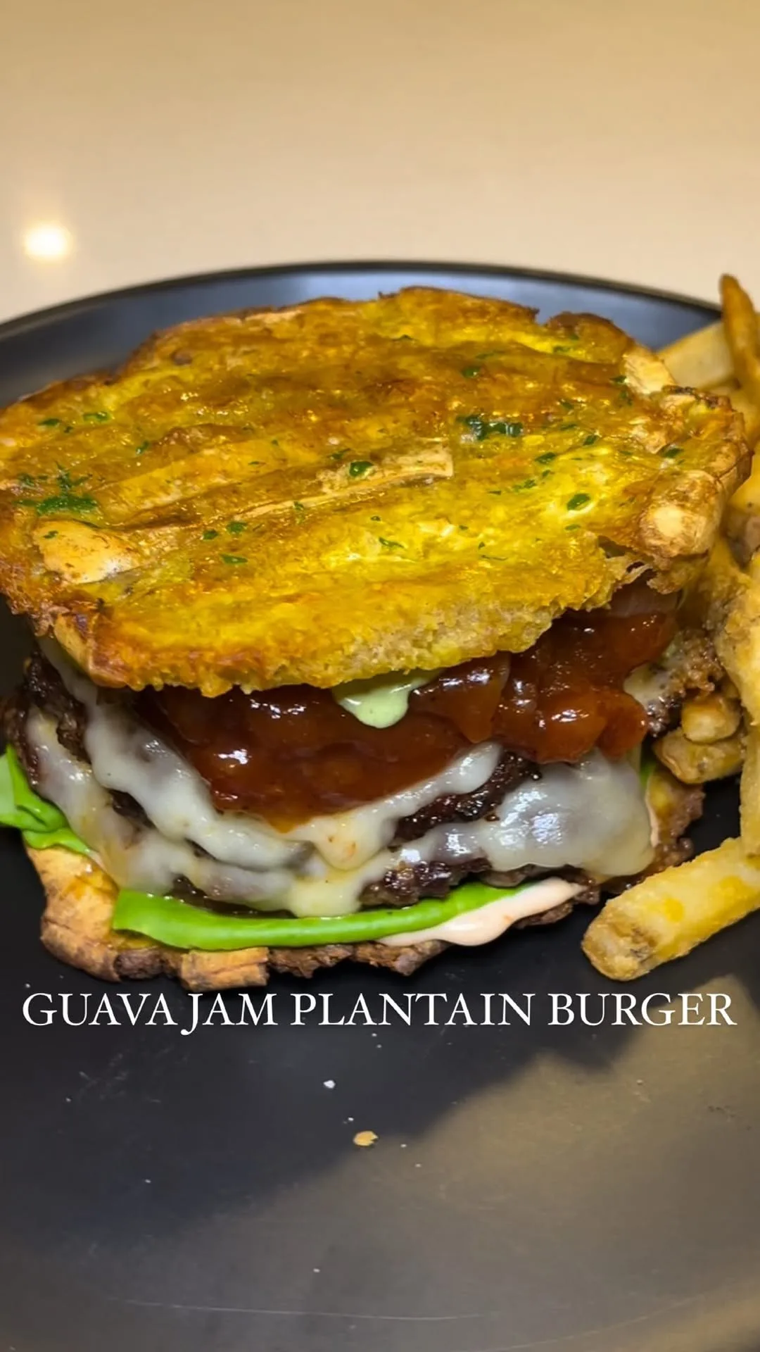 guava-bacon-jam-plantain-smash-burger