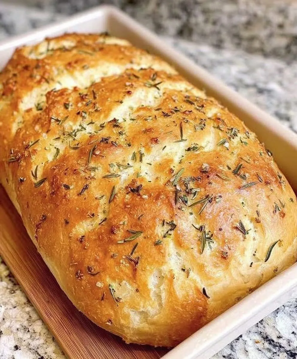 no-knead-garlic-bread