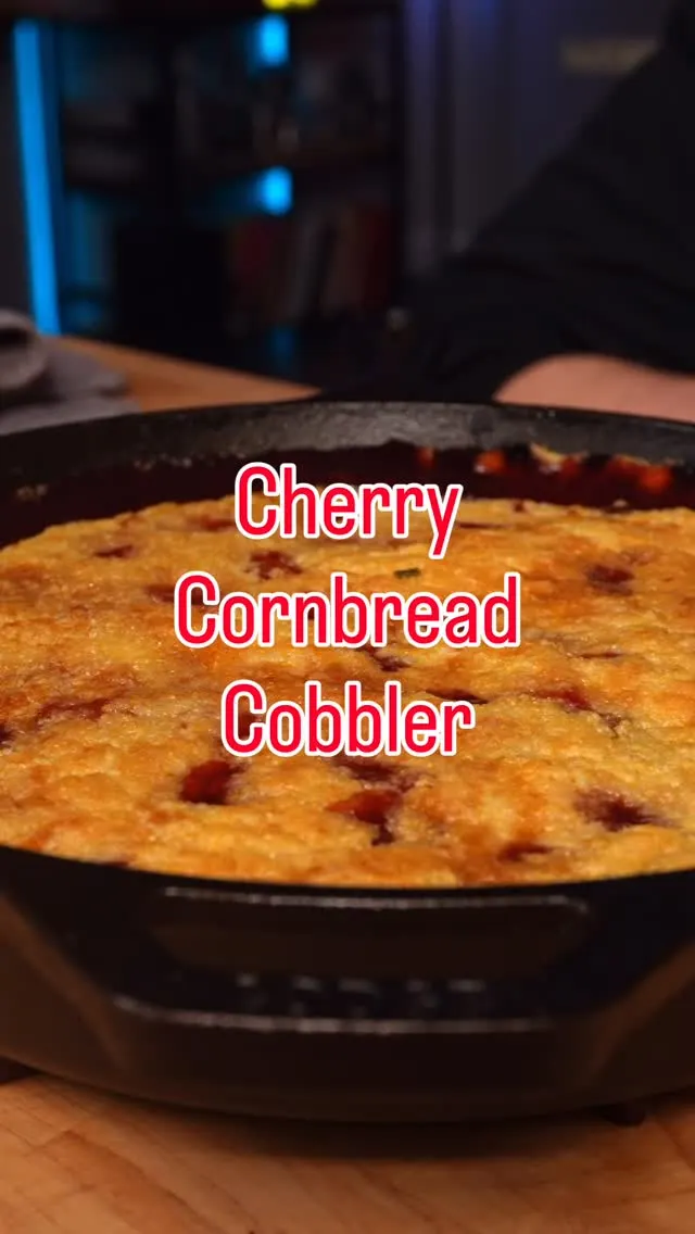 cherry-cornbread-cobbler