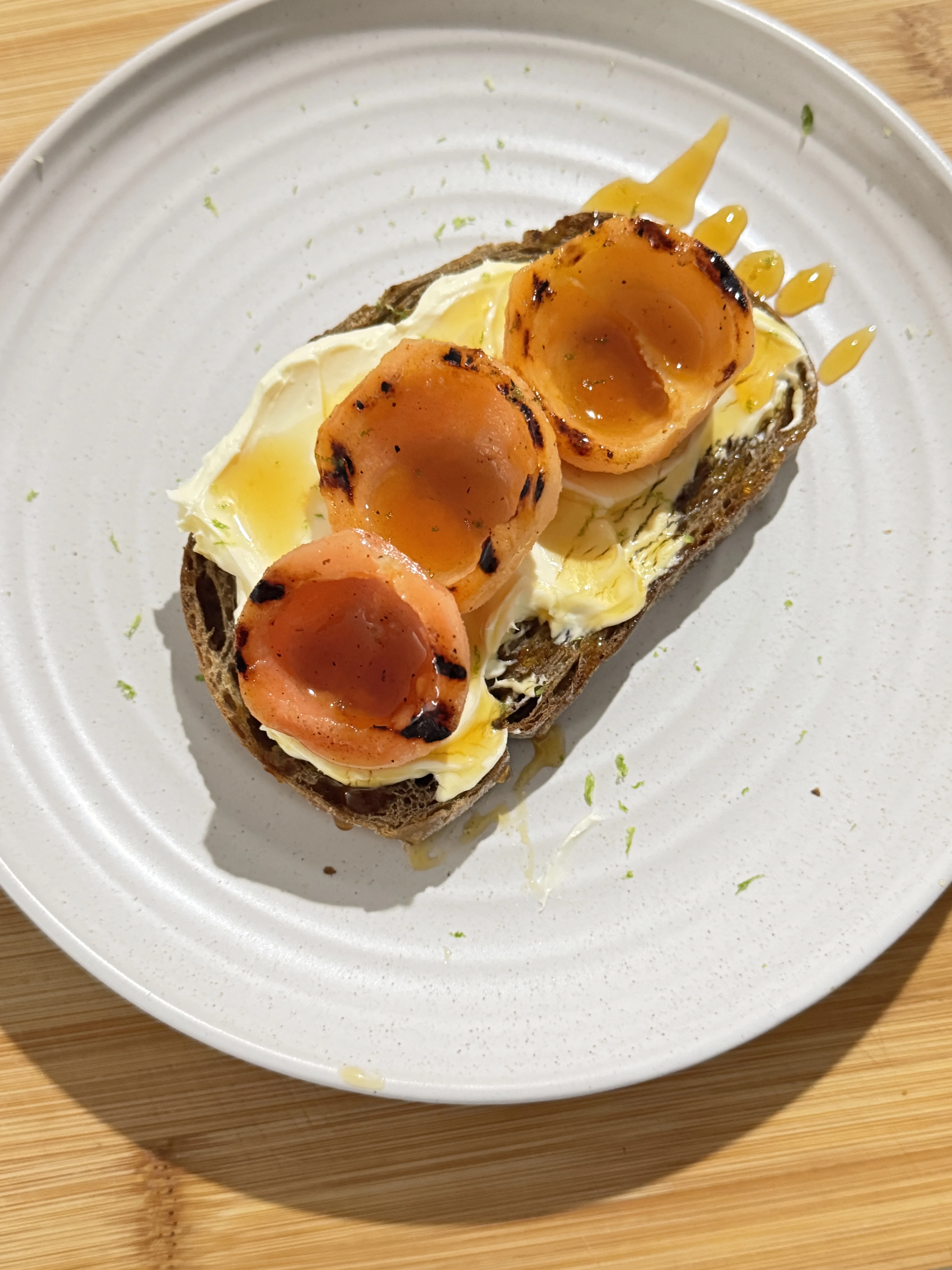 grilled-guava-toast-with-honey-on-sourdough