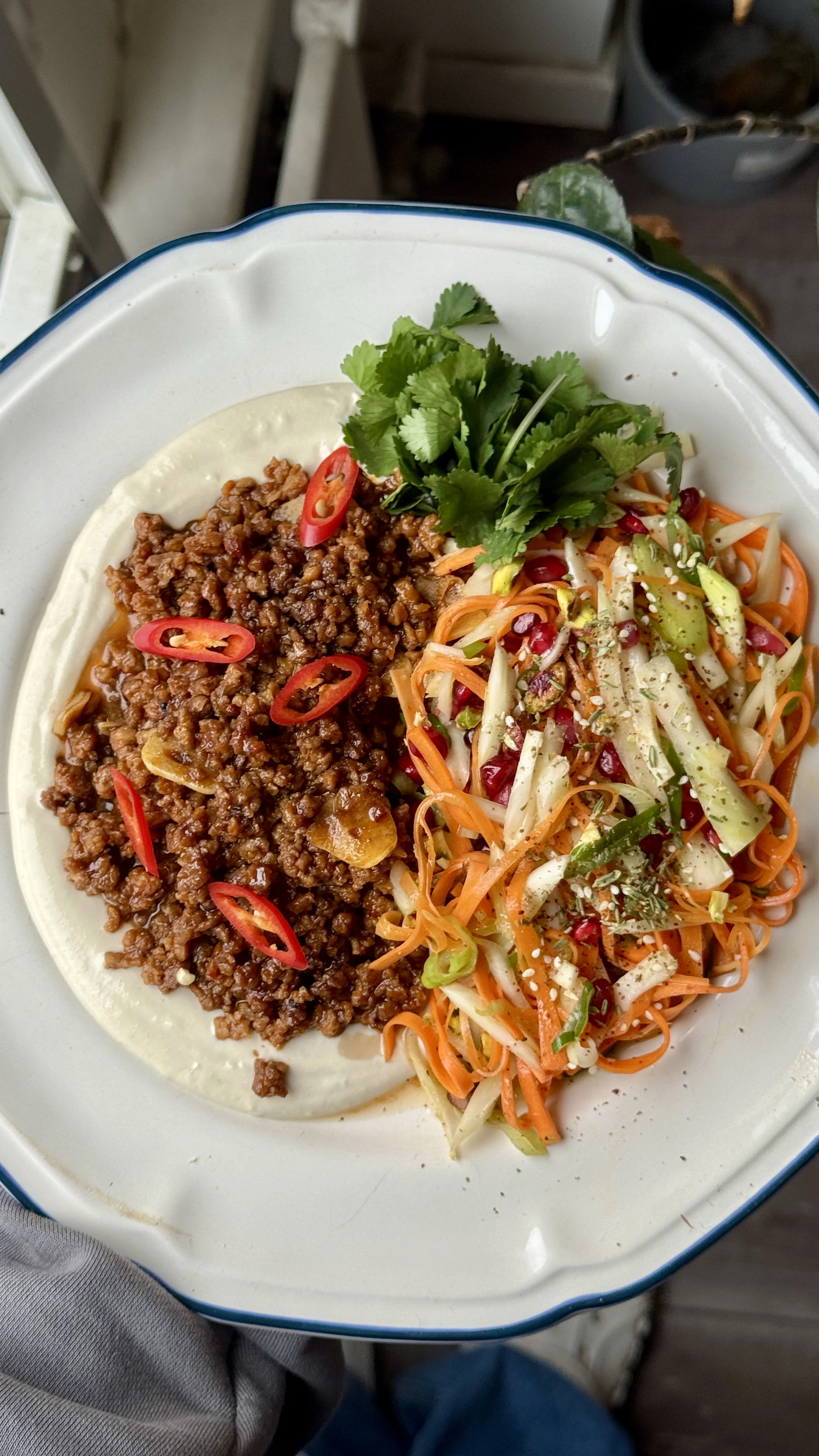 spiced-mince-tahin-bowl