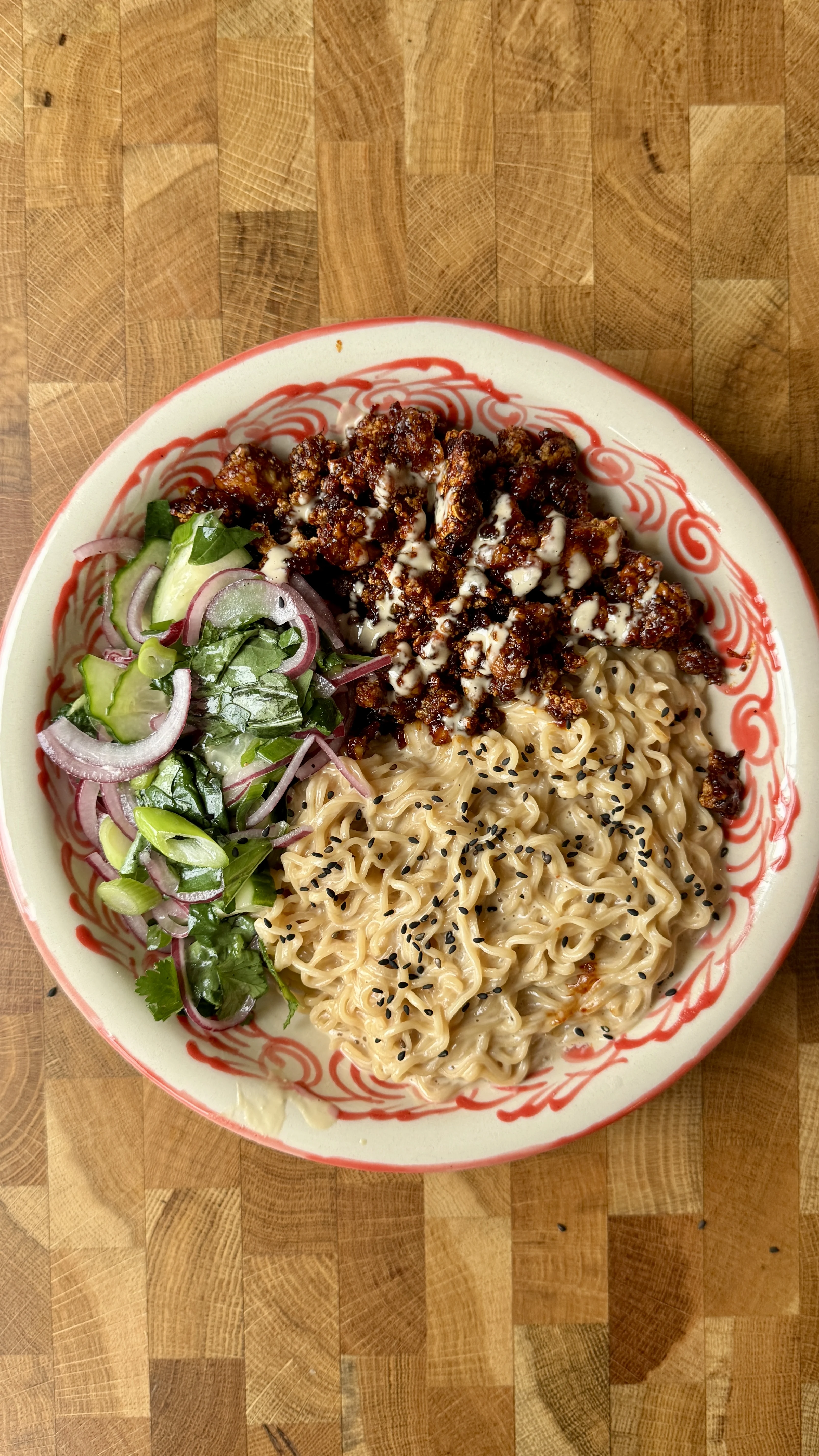 spicy-sesame-noodles-with-gochujang-glazed-tofu