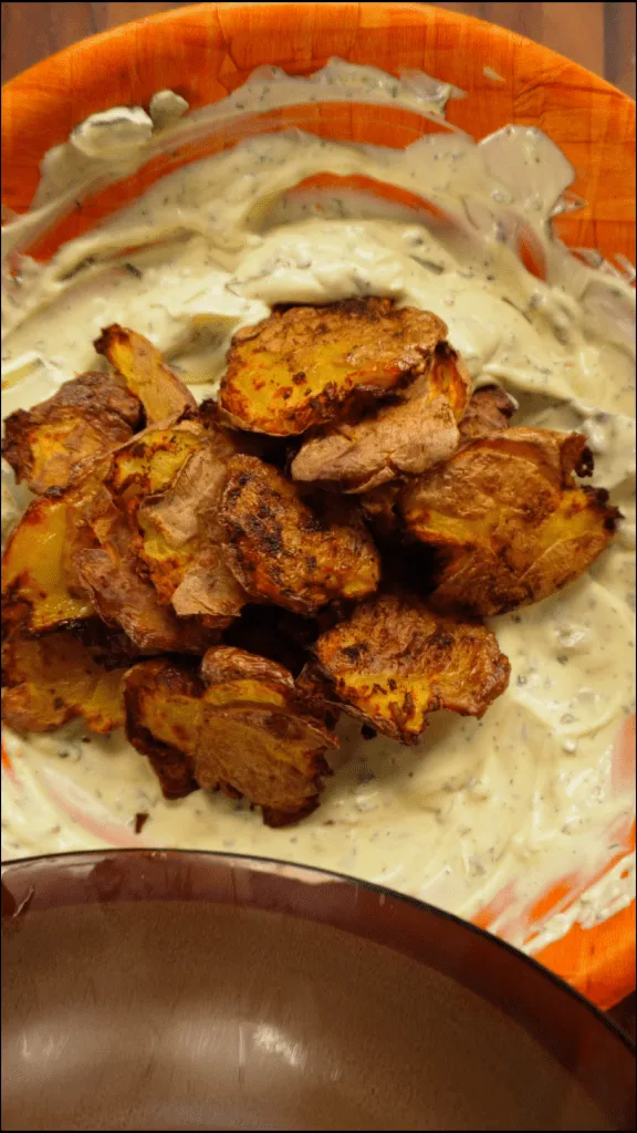 smashed-potato-salad