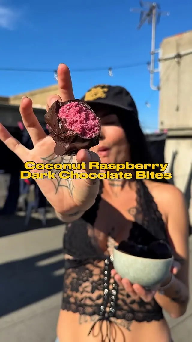 coconut-raspberry-dark-chocolate-bites