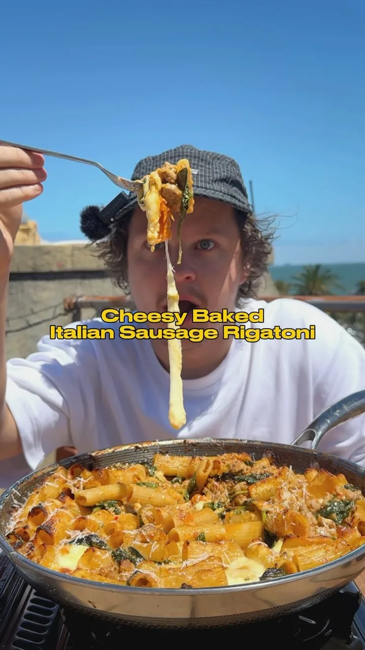 creamy-baked-italian-sausage-rigatoni