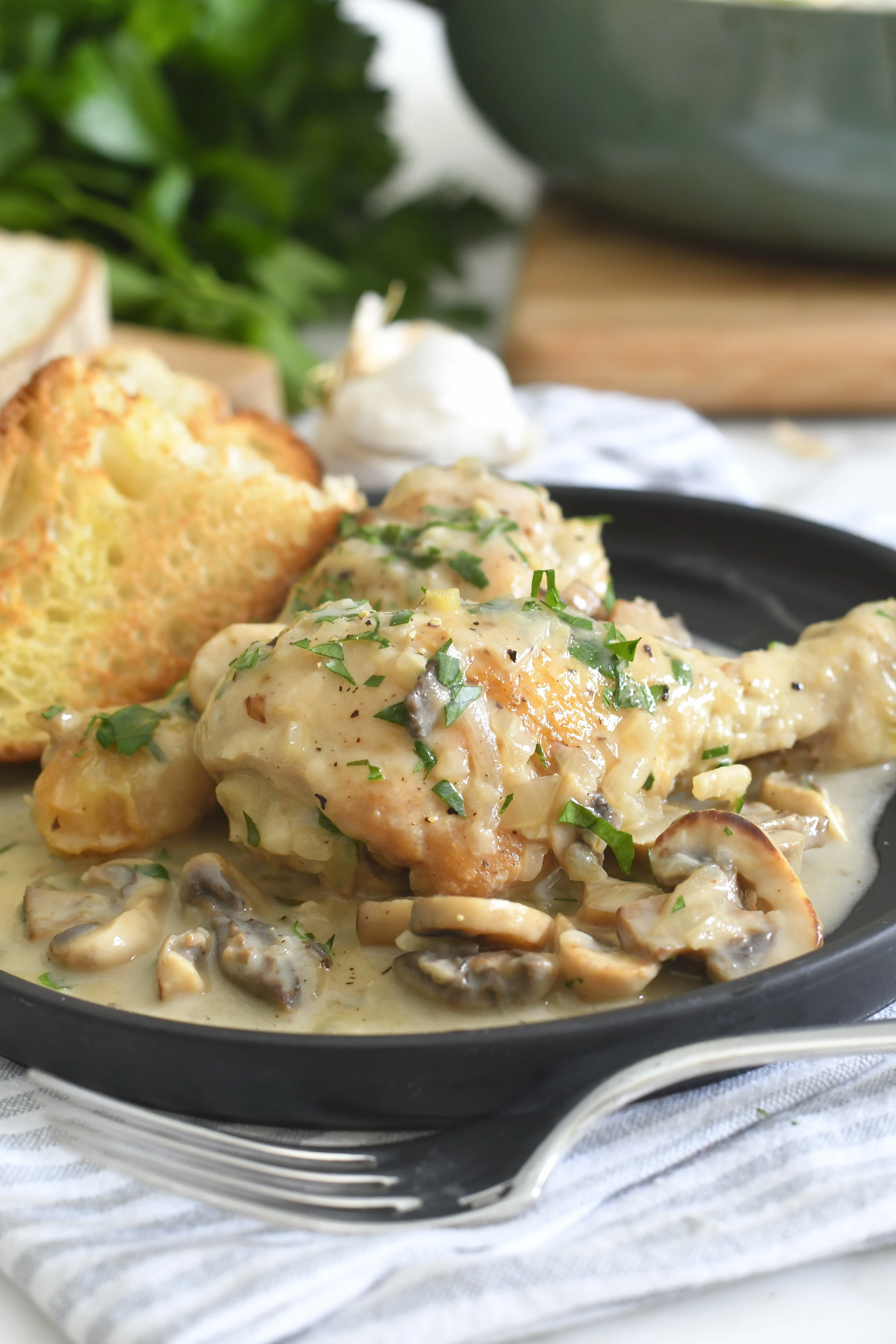creamy-italian-mushroom-chicken-(one-pan-comfort-dinner)