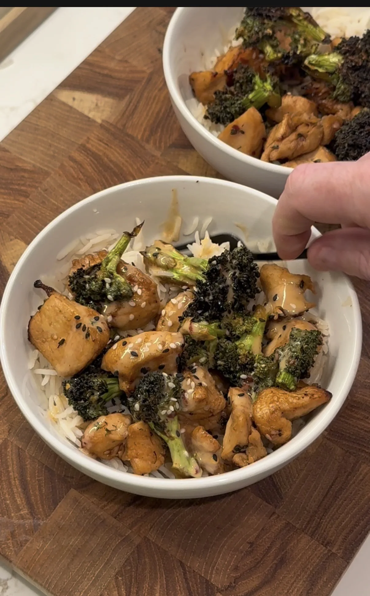 air-fryer-honey-soy-chicken-and-broccoli