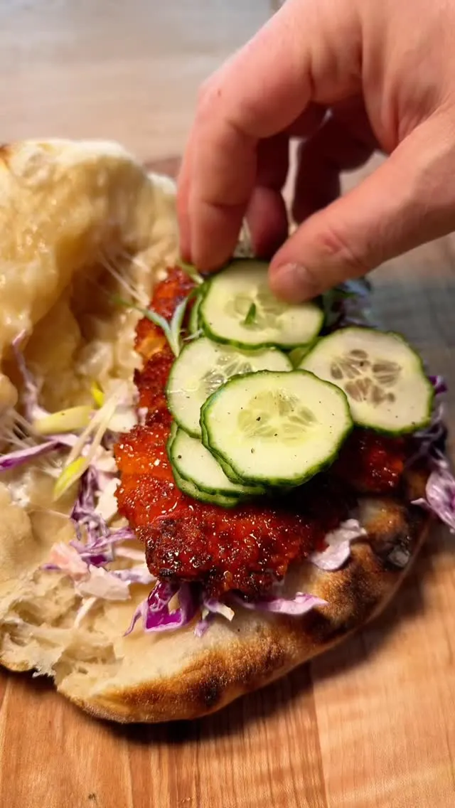 hot-honey-garlic-buffalo-crispy-chicken-pizza-sandwich