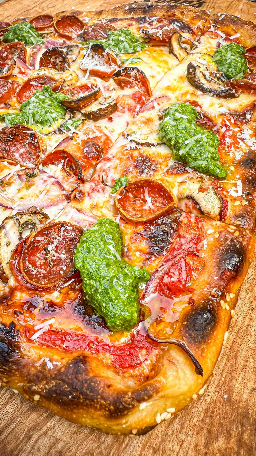 square-sourdough-pan-pizza-with-sesame-crunch-and-pesto