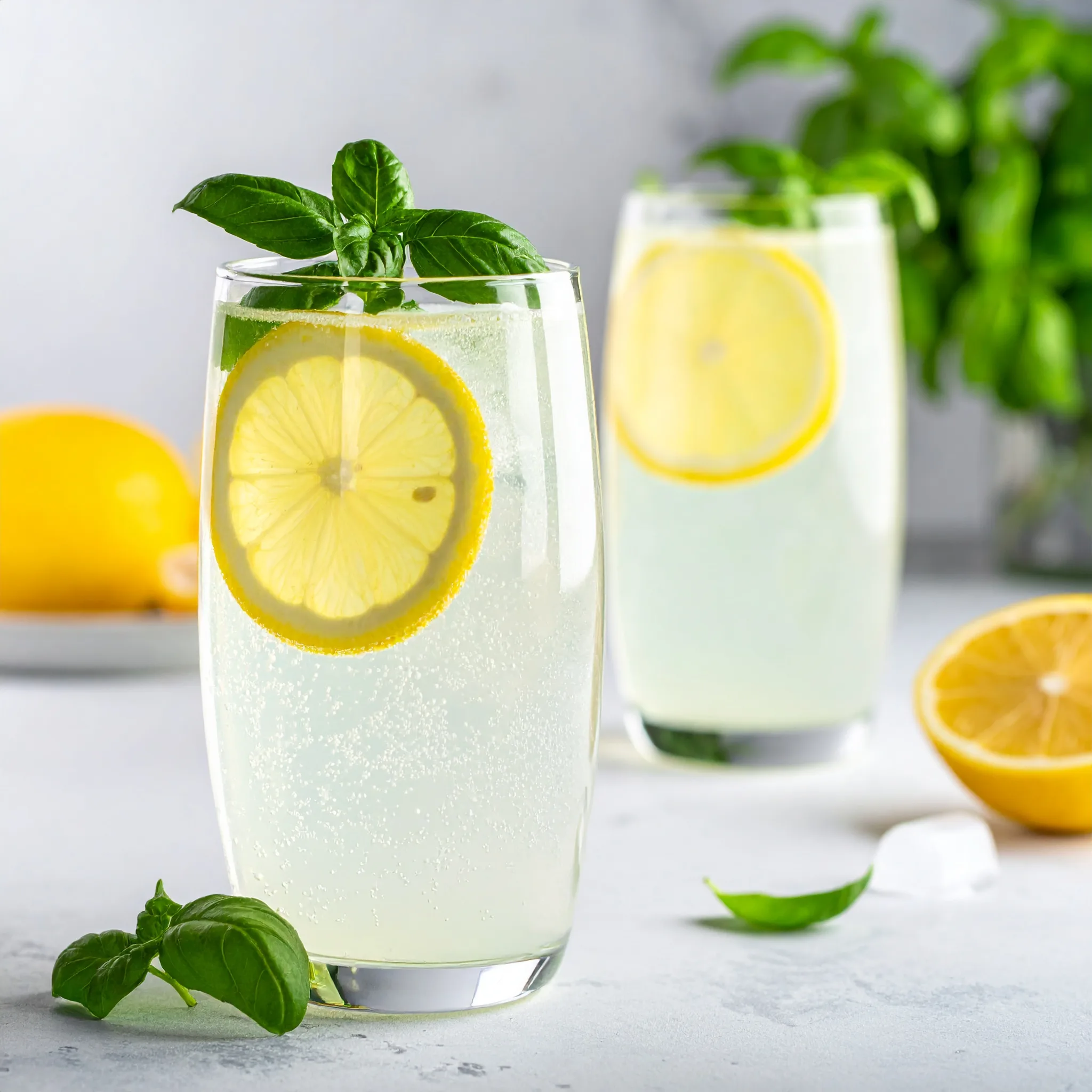 lemon-and-basil-gin-fizz