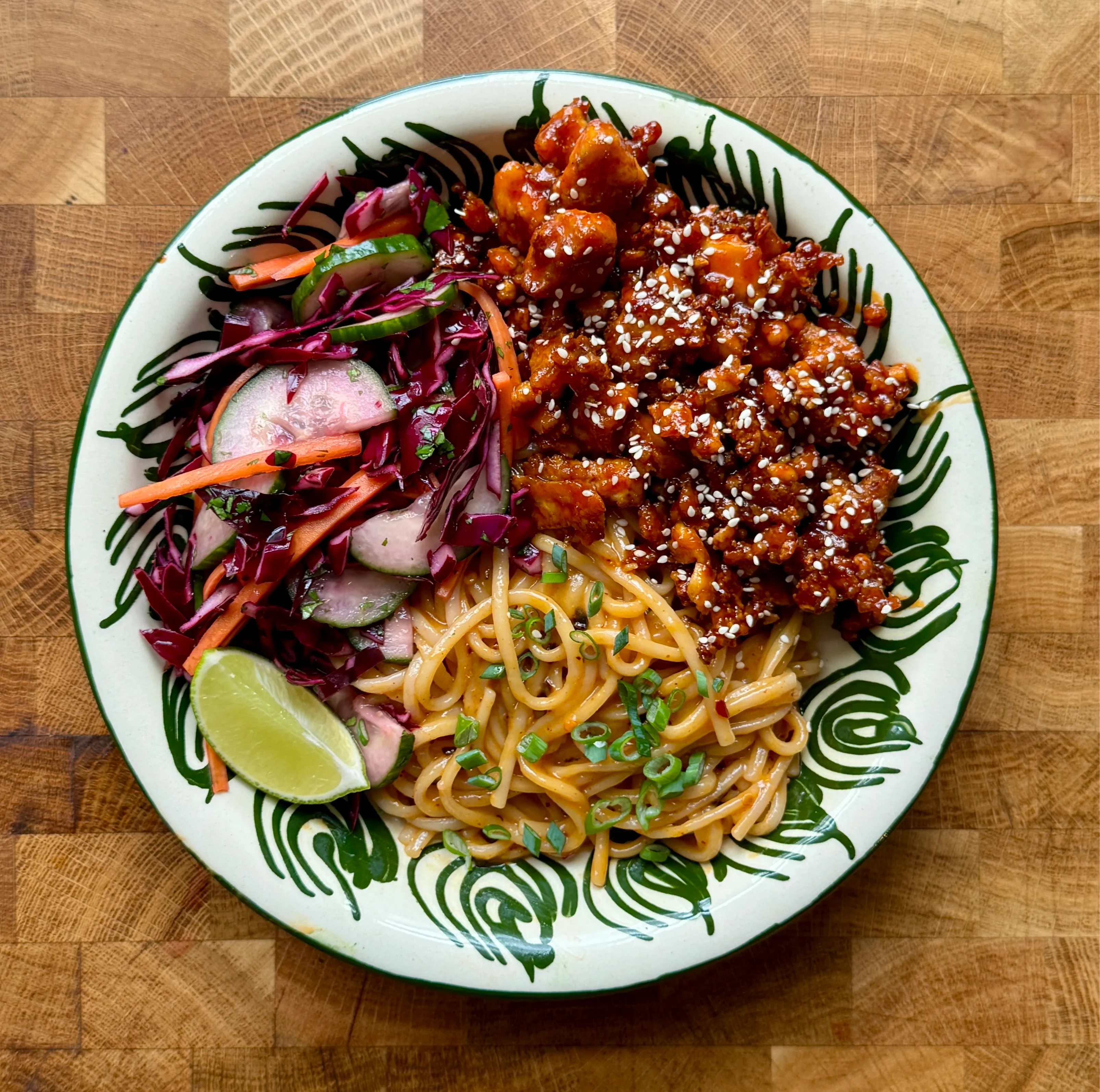 maple-sriracha-tofu-with-chili-oil-noodles