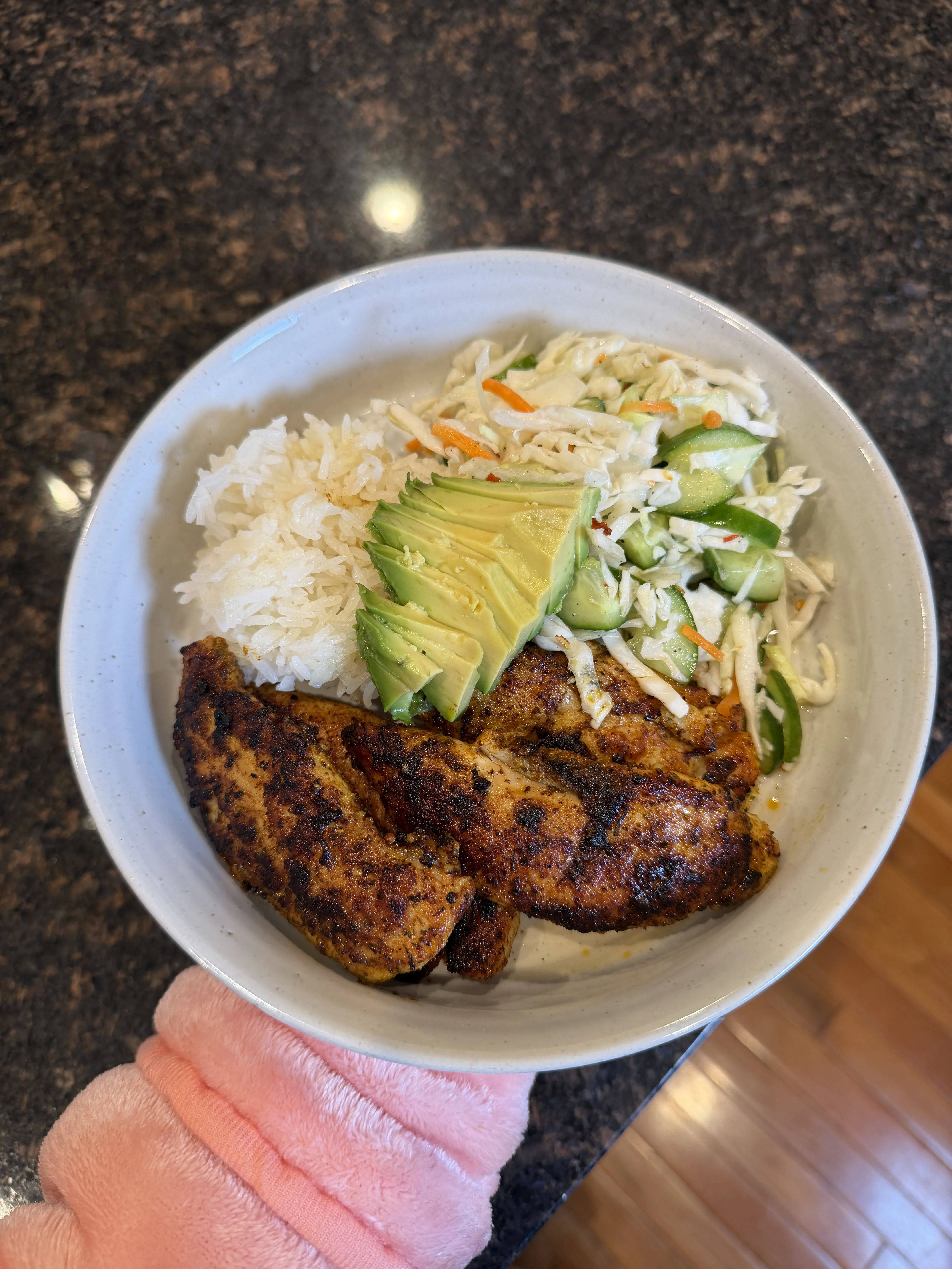 seared-chicken-rice-and-cabbage-slaw-salad