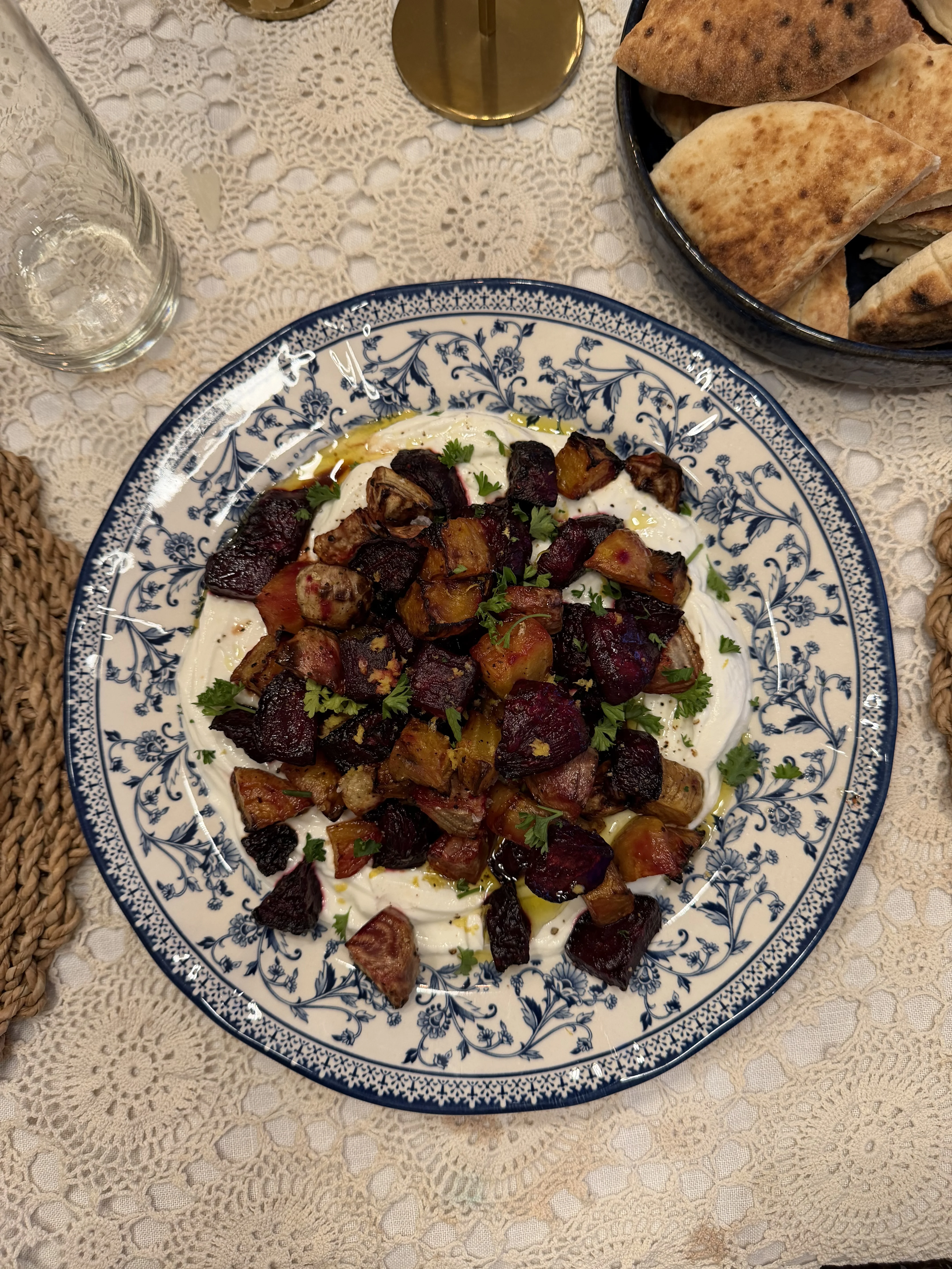 roasted-beets-with-labneh-dip-and-warm-pita