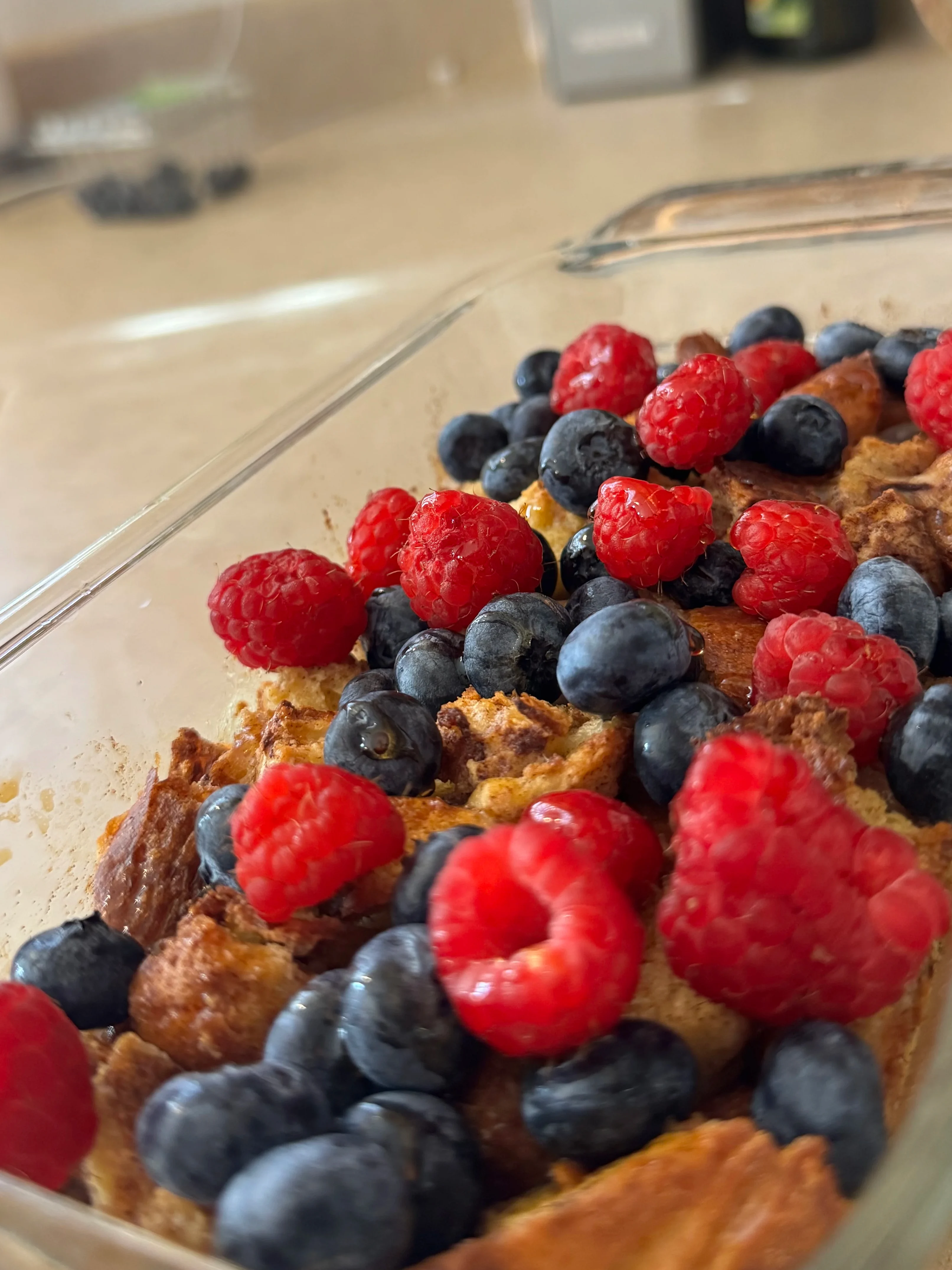 berry-croissant-french-toast-casserole