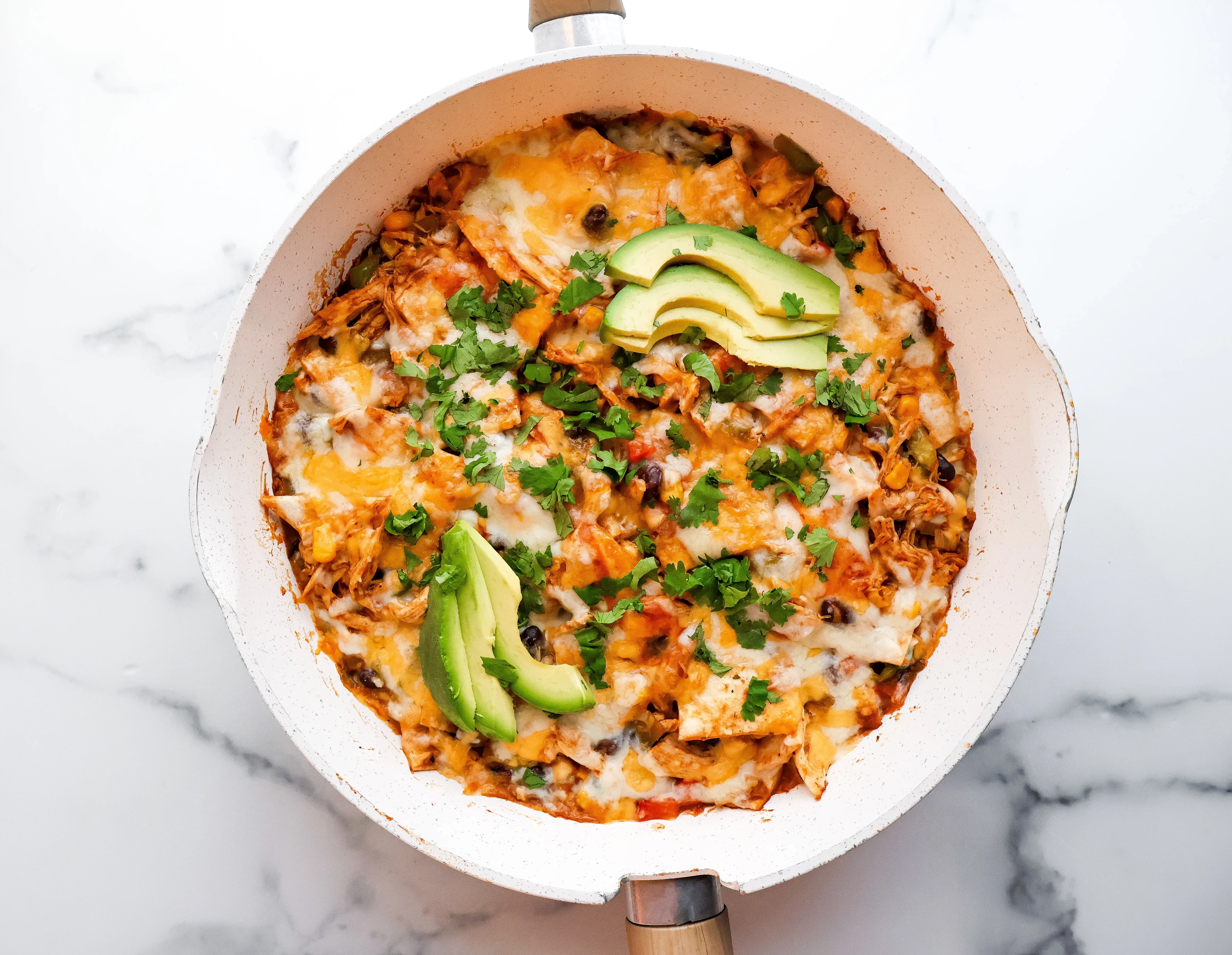 skillet-chicken-enchiladas