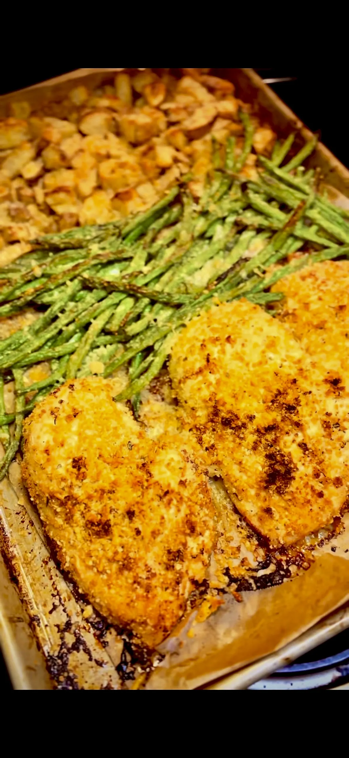 parmesan-and-panko-crusted-chicken-tray-bake