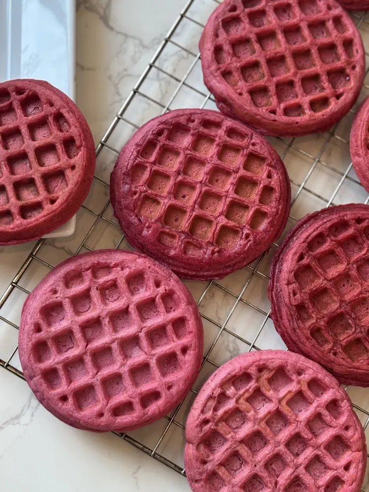 beet-waffles