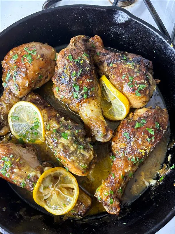 baked-lemon-butter-chicken-legs