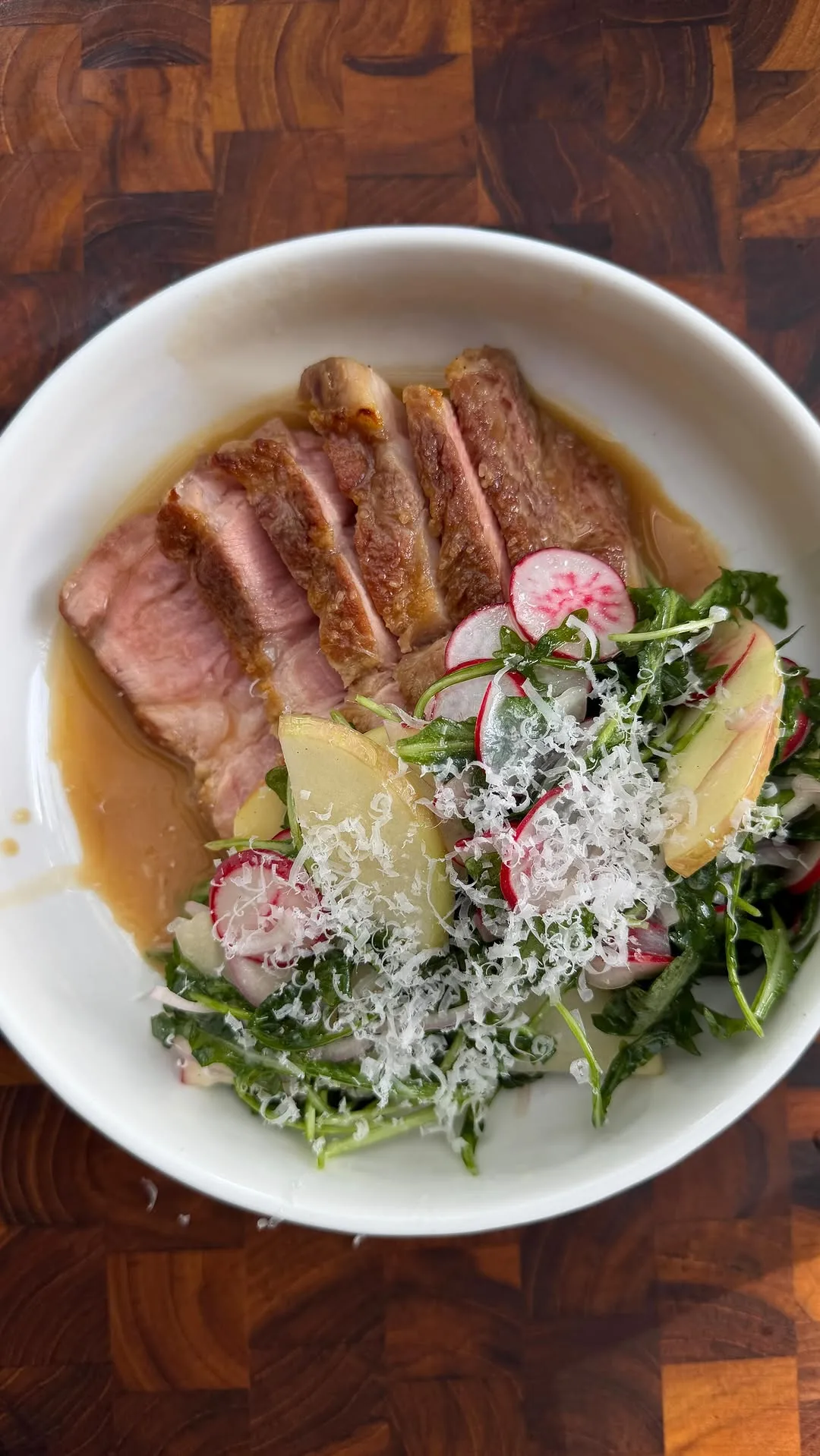 coppa-steak-sichuan-peppercorn-pan-sauce-arugulaappleradish-salad