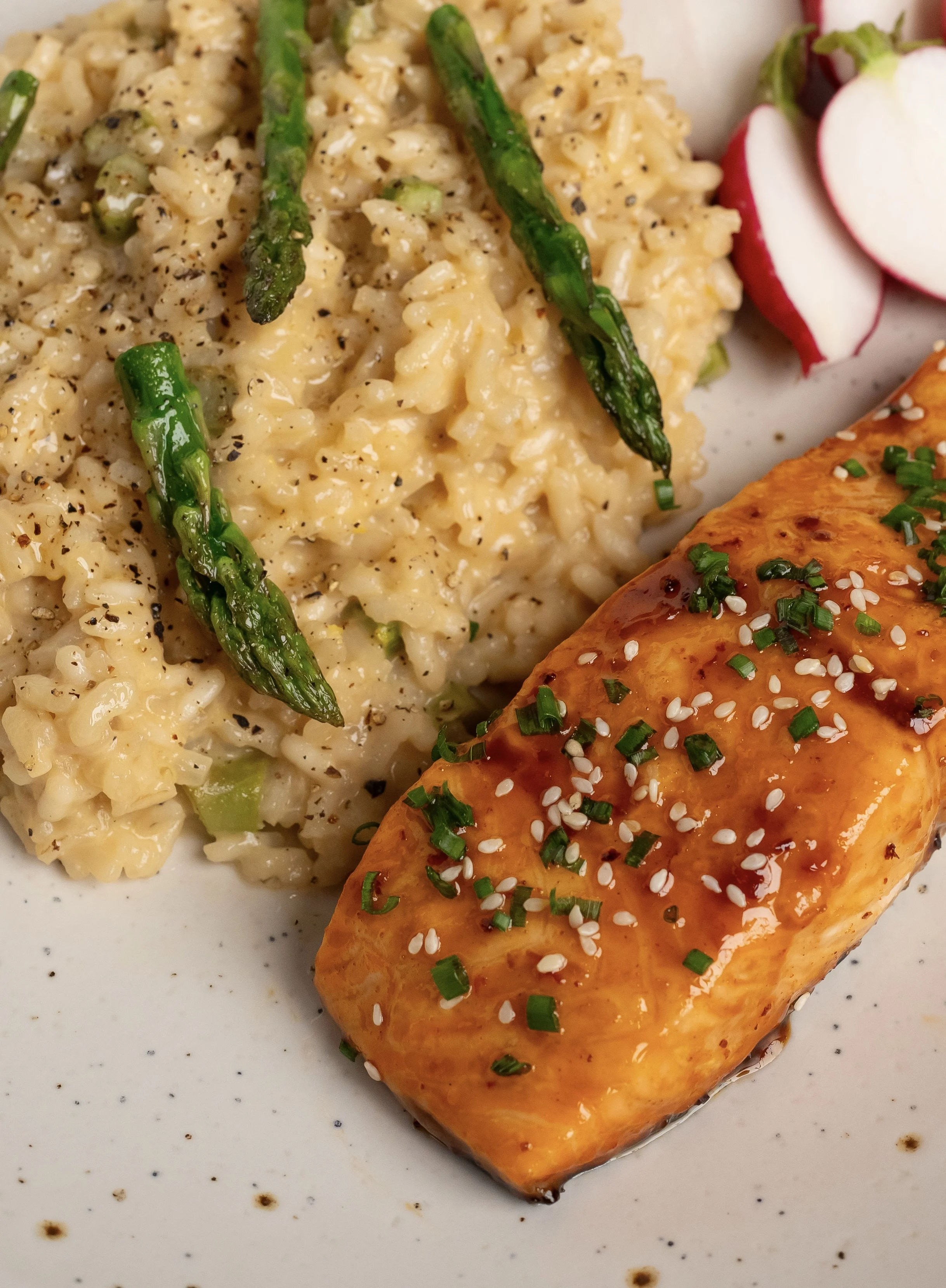 hot-honey-salmon-and-asparagus-risotto