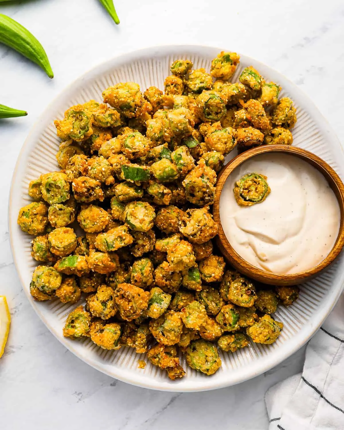 crispy-fried-okra-with-spicy-maple-drizzle