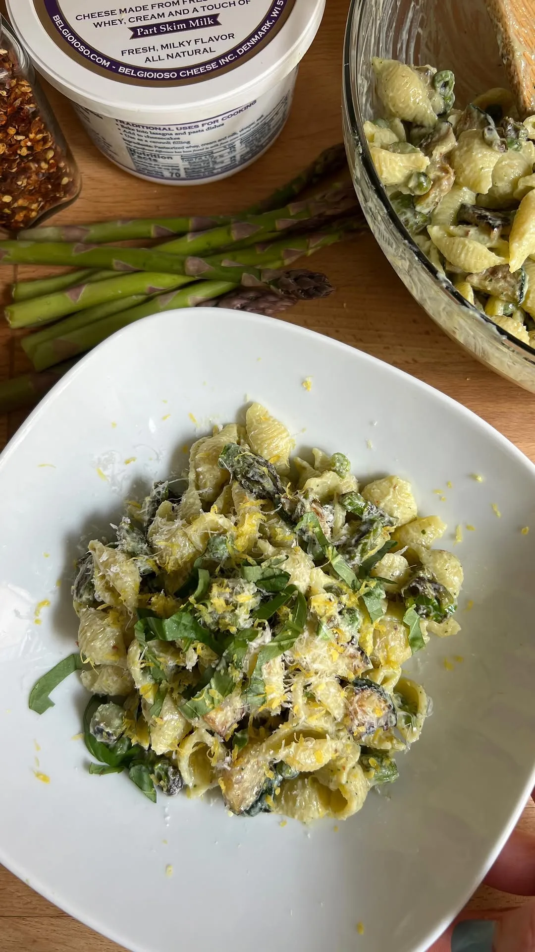 charred-spring-veg-pasta-salad-w-basil-ricotta-vinaigrette