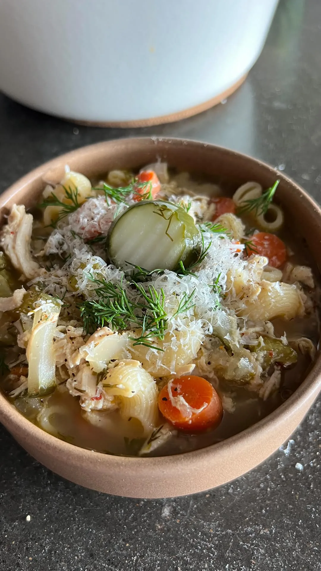 dill-pickle-chicken-noodle-soup