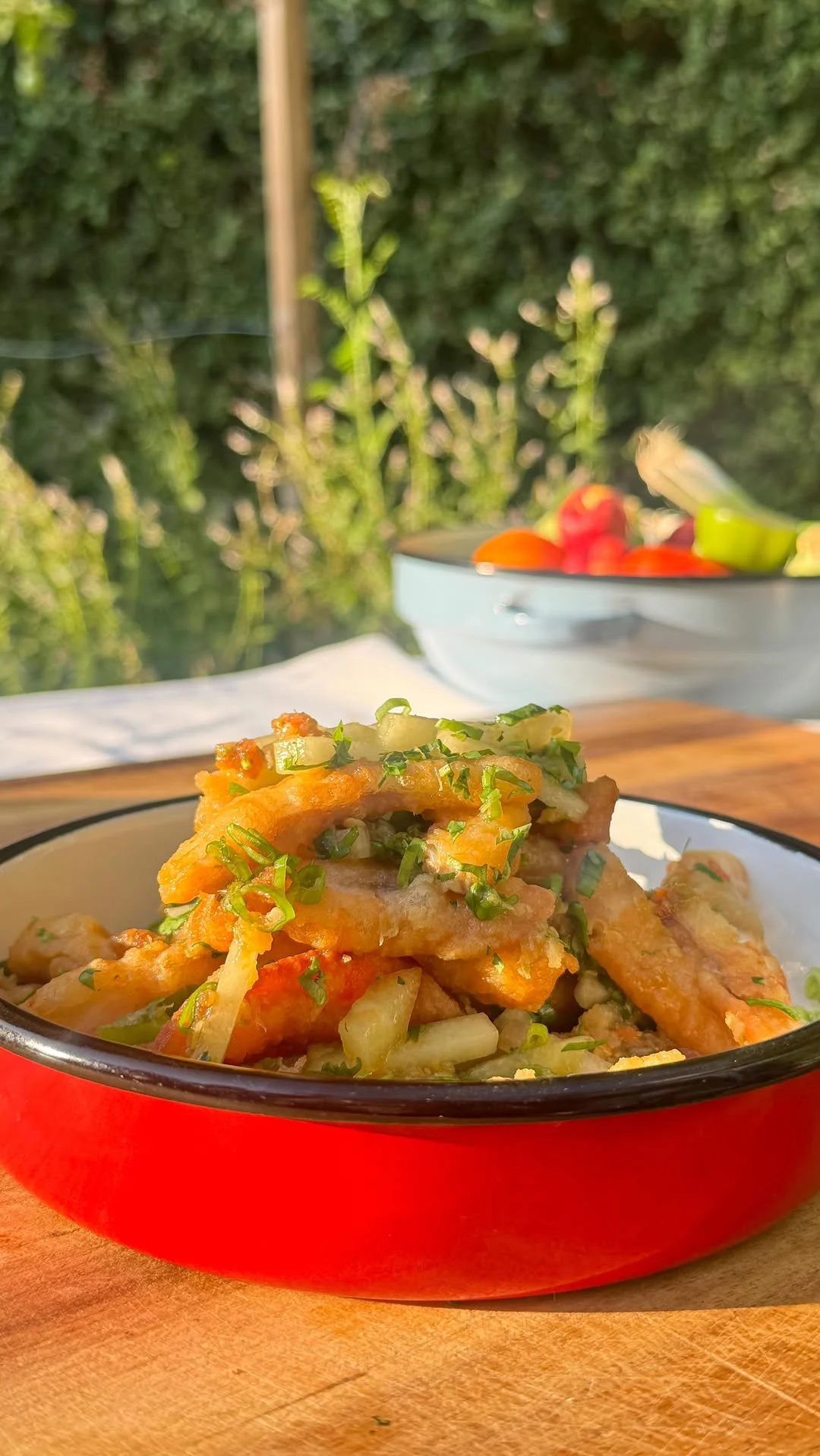fried-white-fish-salad-with-nahm-yum-dressing-galla-melon-cilantro-and-lime