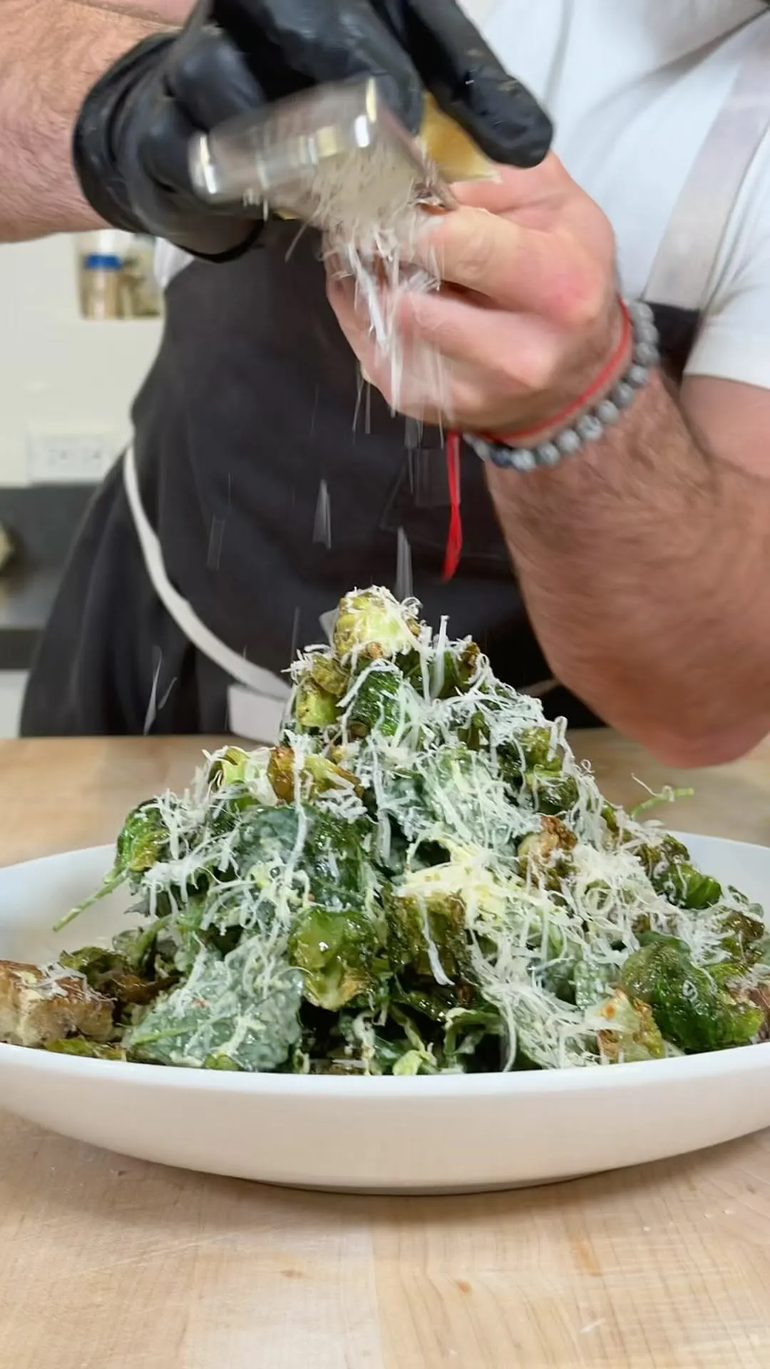 restaurant-style-caesar-salad-with-roasted-pumpkin-sourdough-croutons-and-crispy-brussels-sprout-chips