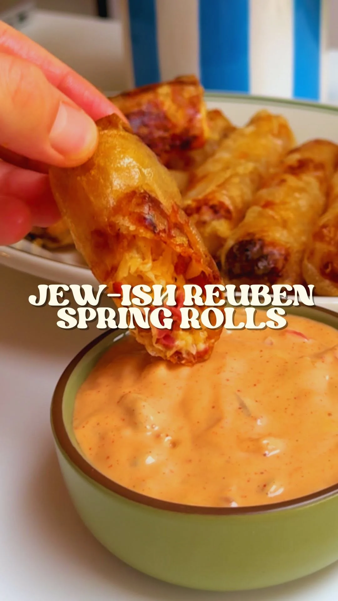 reuben-spring-rolls