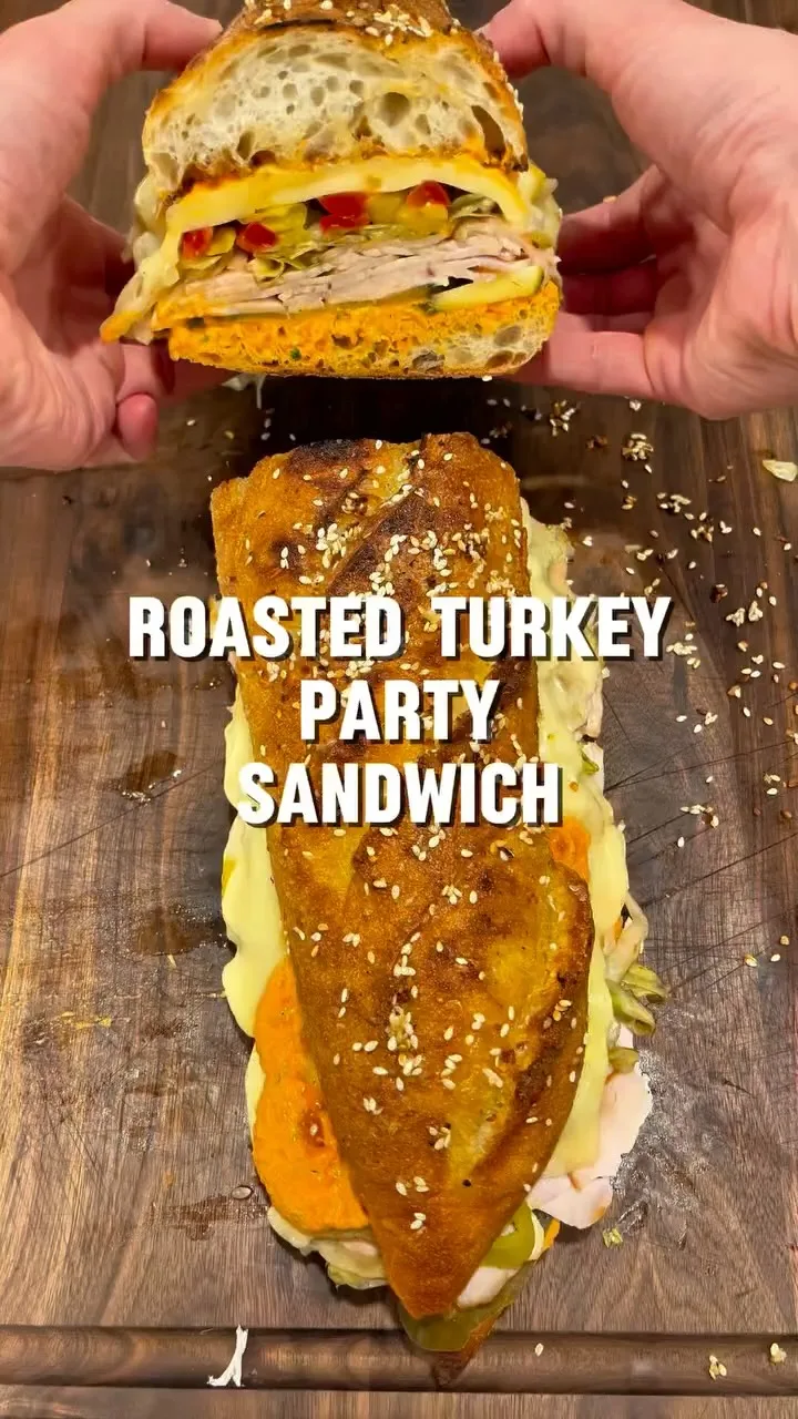 turkey-sub-sandwich-with-boursin-pepper-spread-and-fig-jam