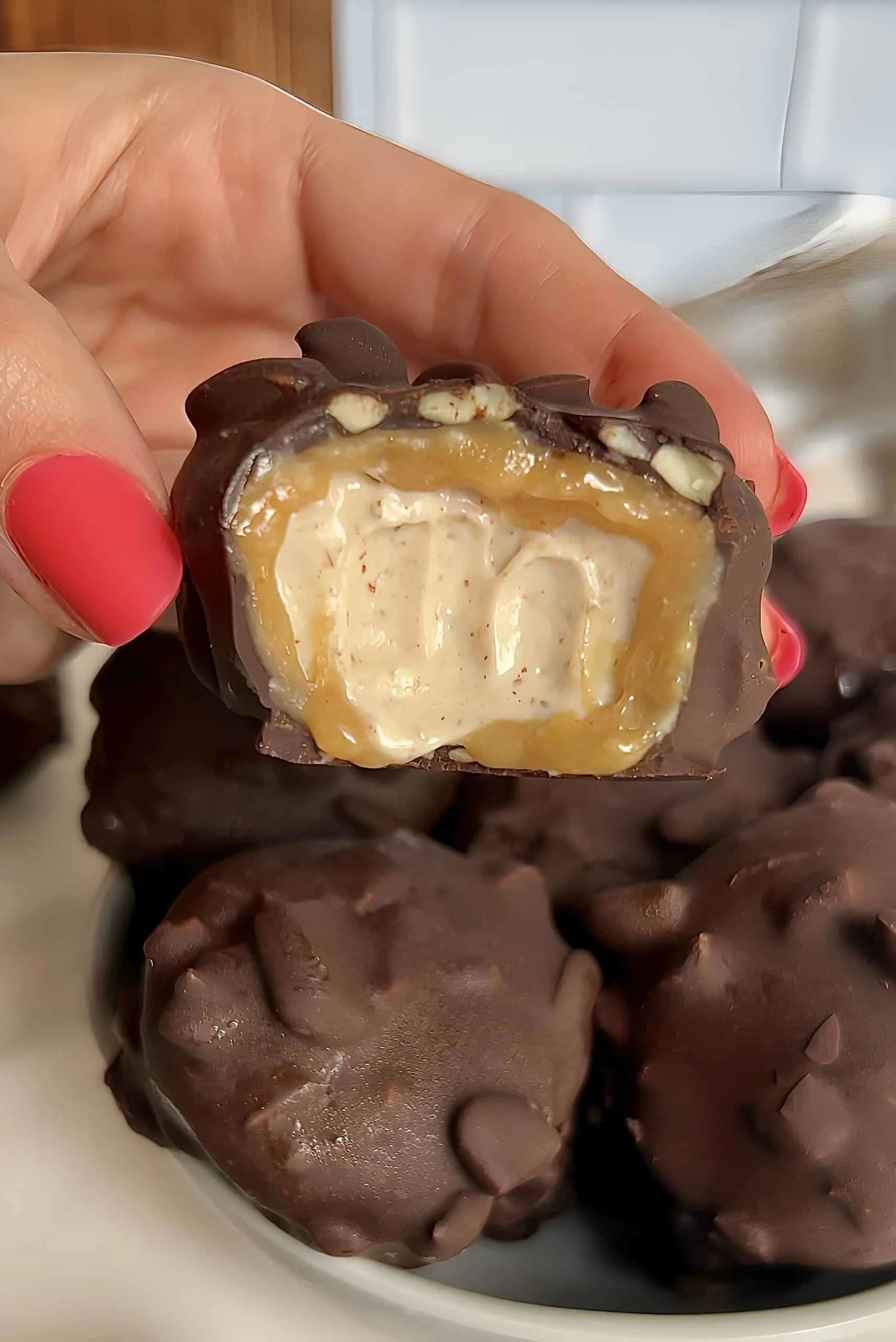 protein-snickers-ice-cream-bites