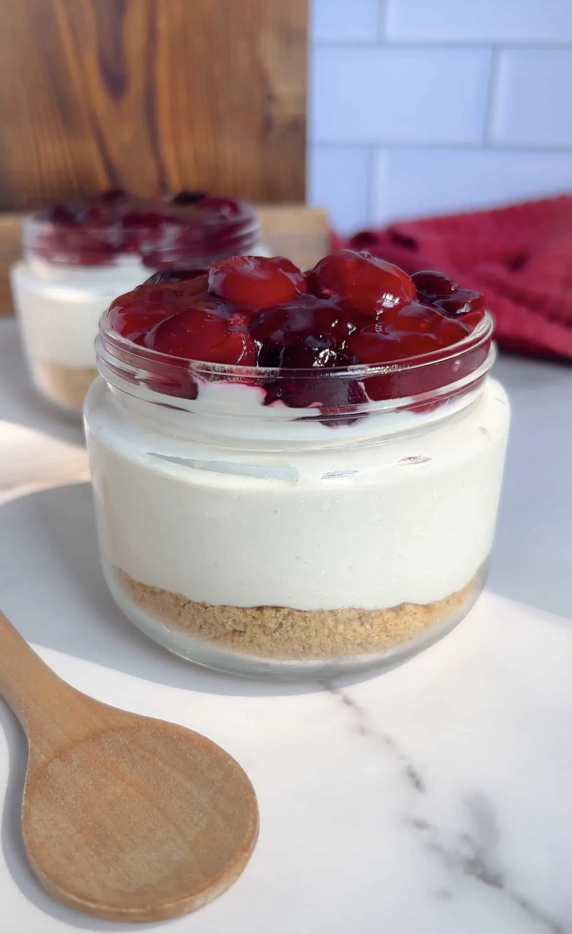 cherry-pie-cheesecake-jars