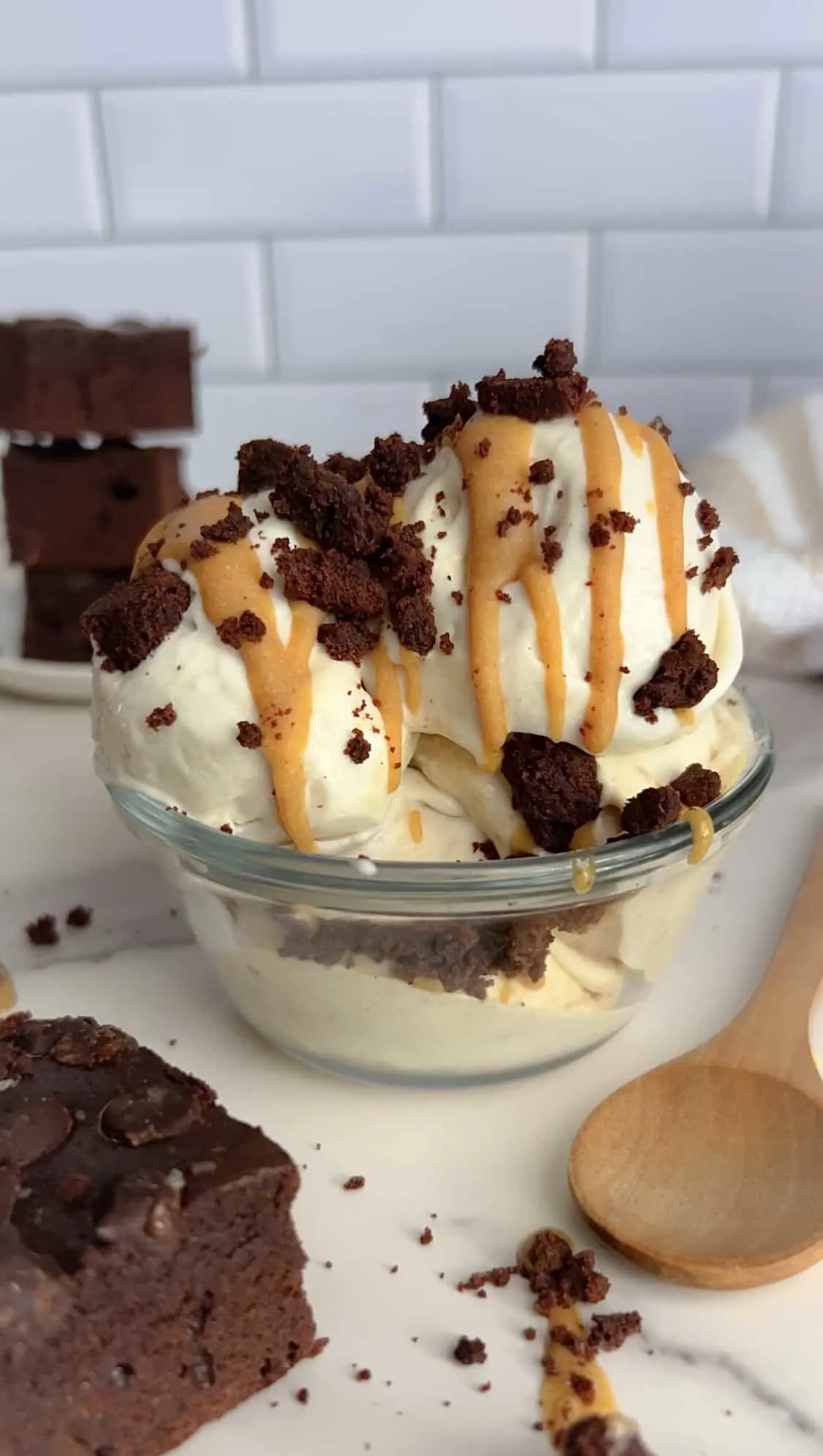 salted-caramel-and-brownie-protein-ice-cream