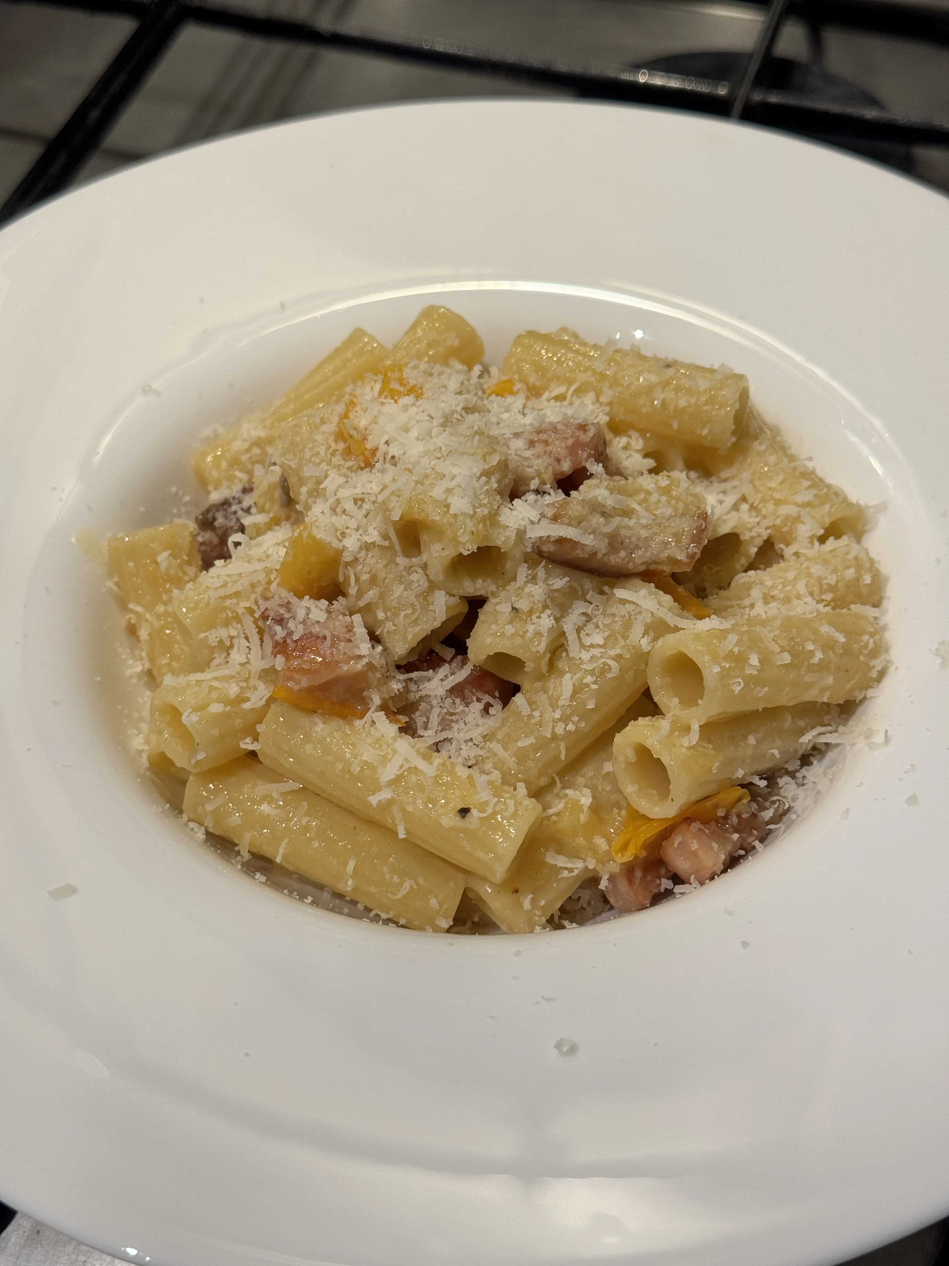 yellow-pomodorini-pasta-with-pancetta-and-pecorino