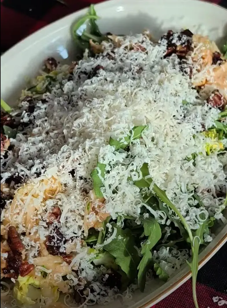 shaved-brussels-sprout-salad-with-apples-candied-pecans-and-champagne-vinaigrette