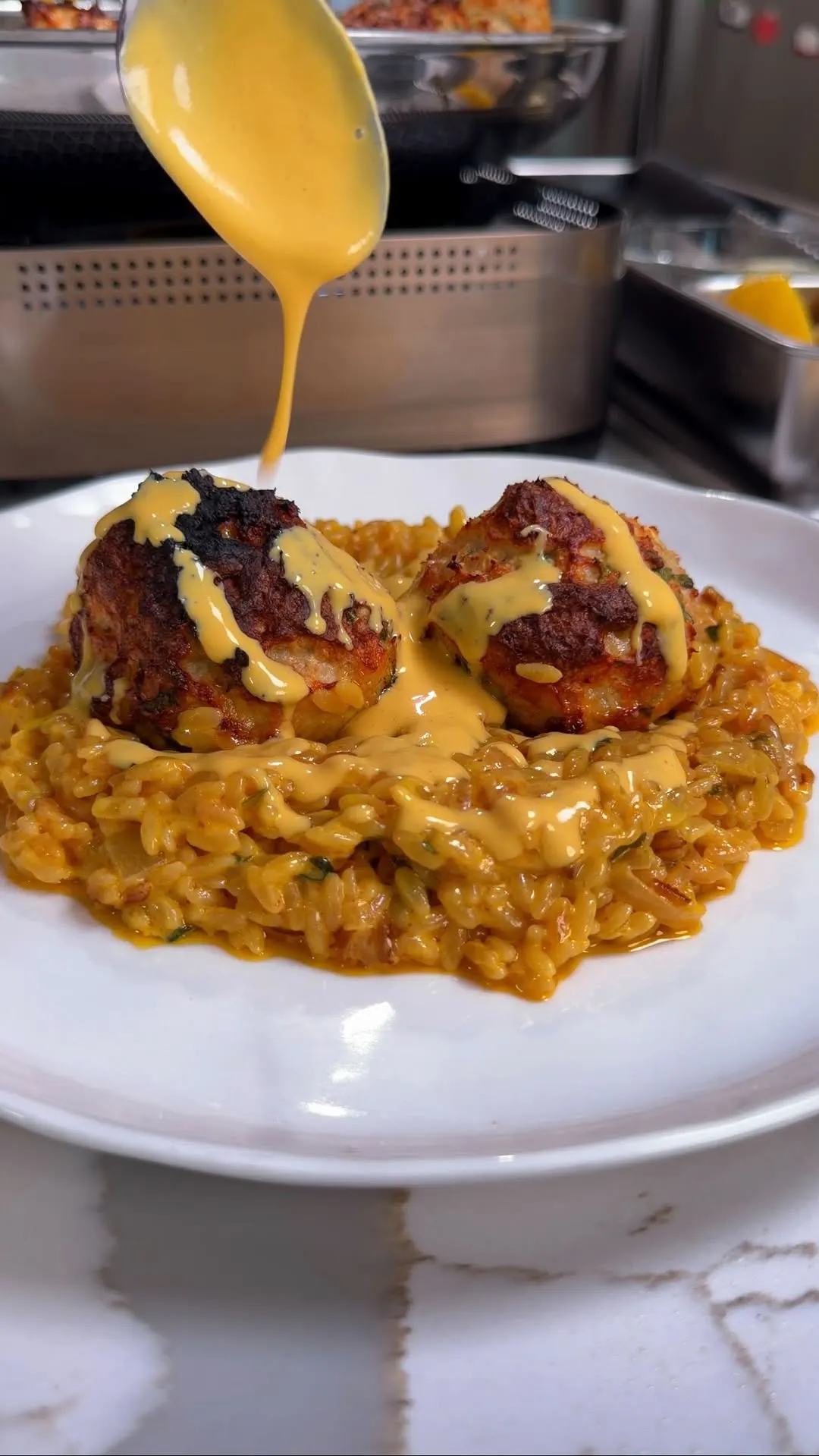 creamy-saffron-orzo-w-chicken-meatballs