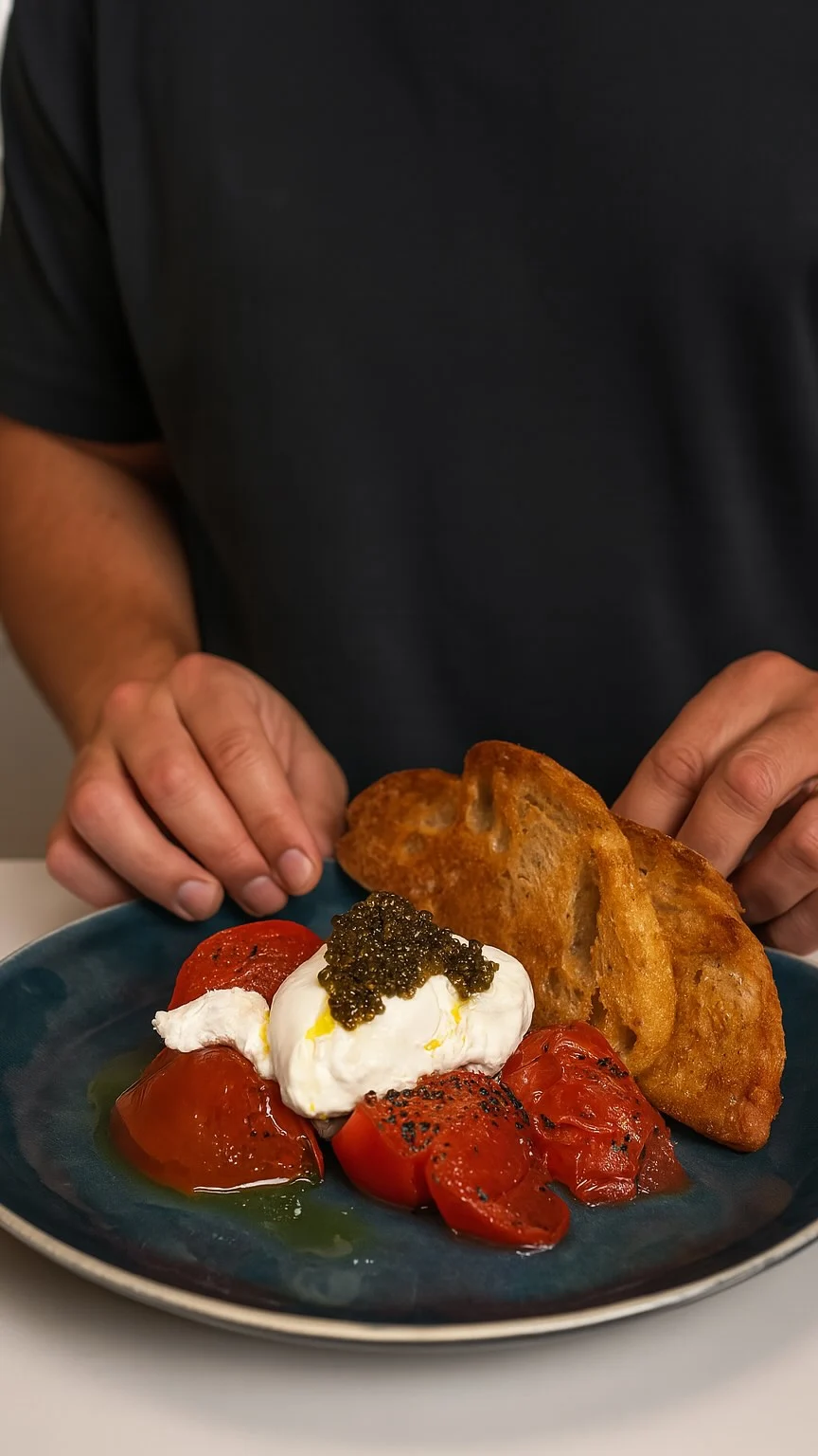 burrata-roasted-tomato-and-caviar-toast-(crispy-creamy-luxe)