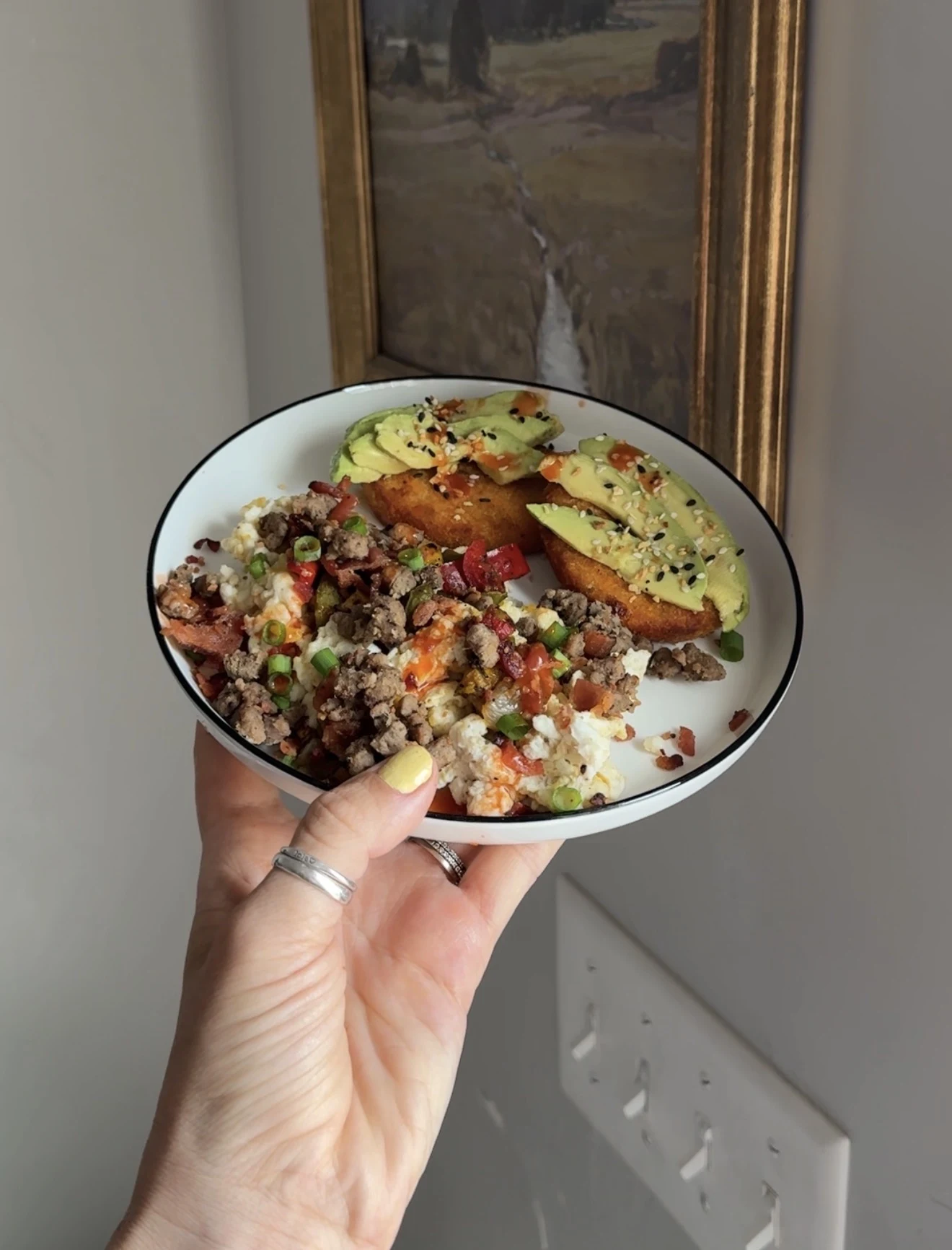 loaded-eggs-avocado-sweet-potato-hash-browns