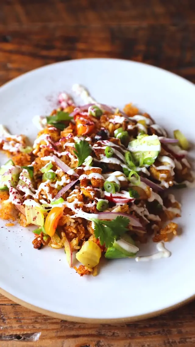 crispy-rice-halal-chicken