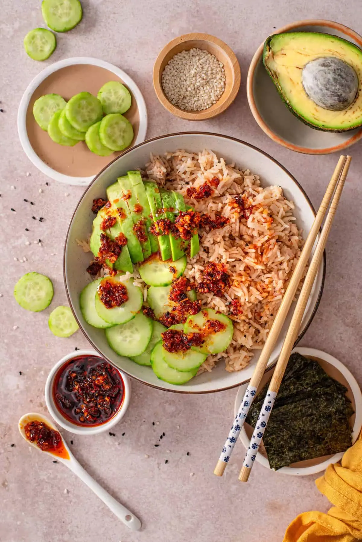 easy-and-balanced-tuna-rice-bowl-(10-minute-lunch)