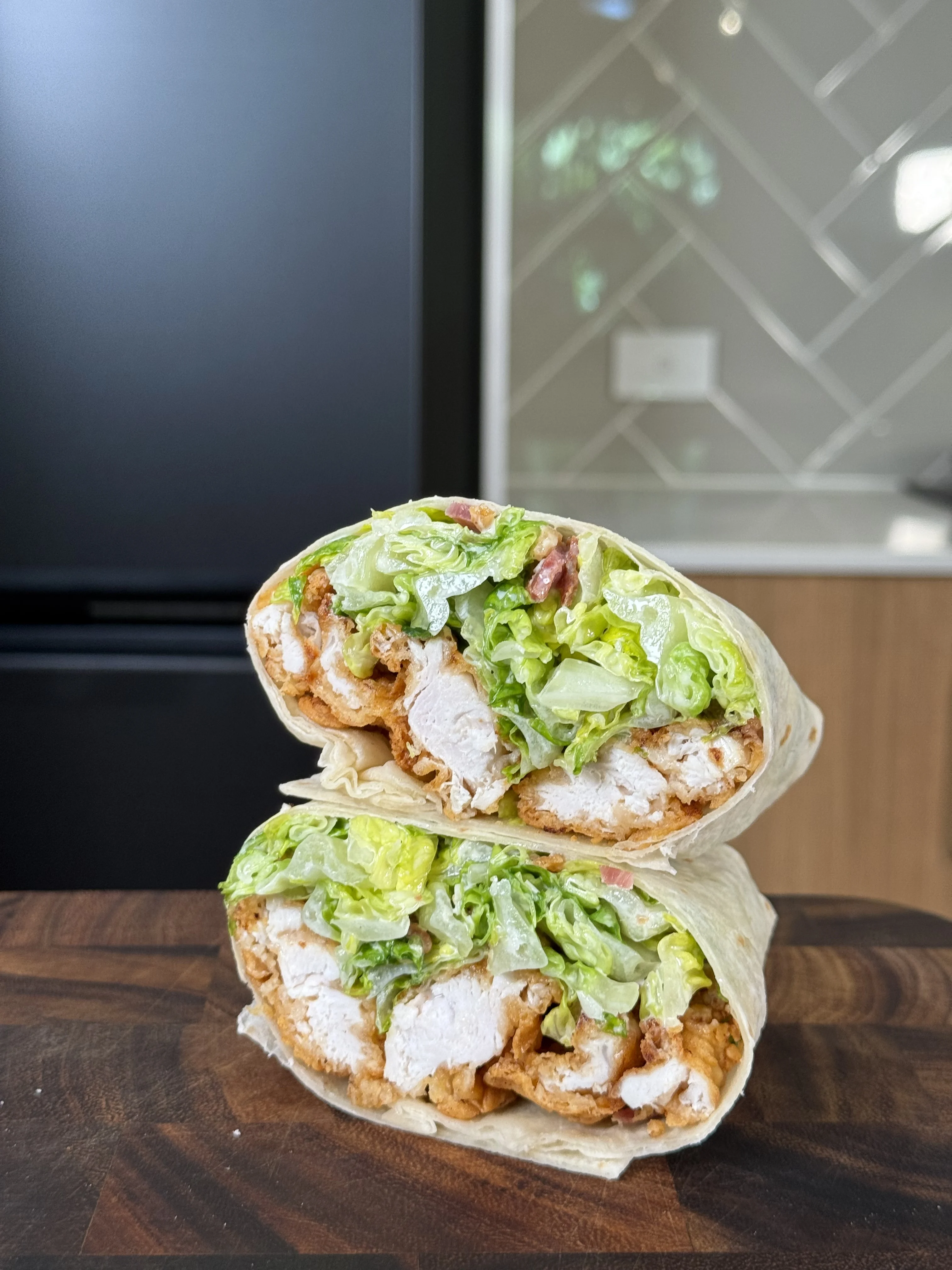crispy-chicken-caesar-wraps